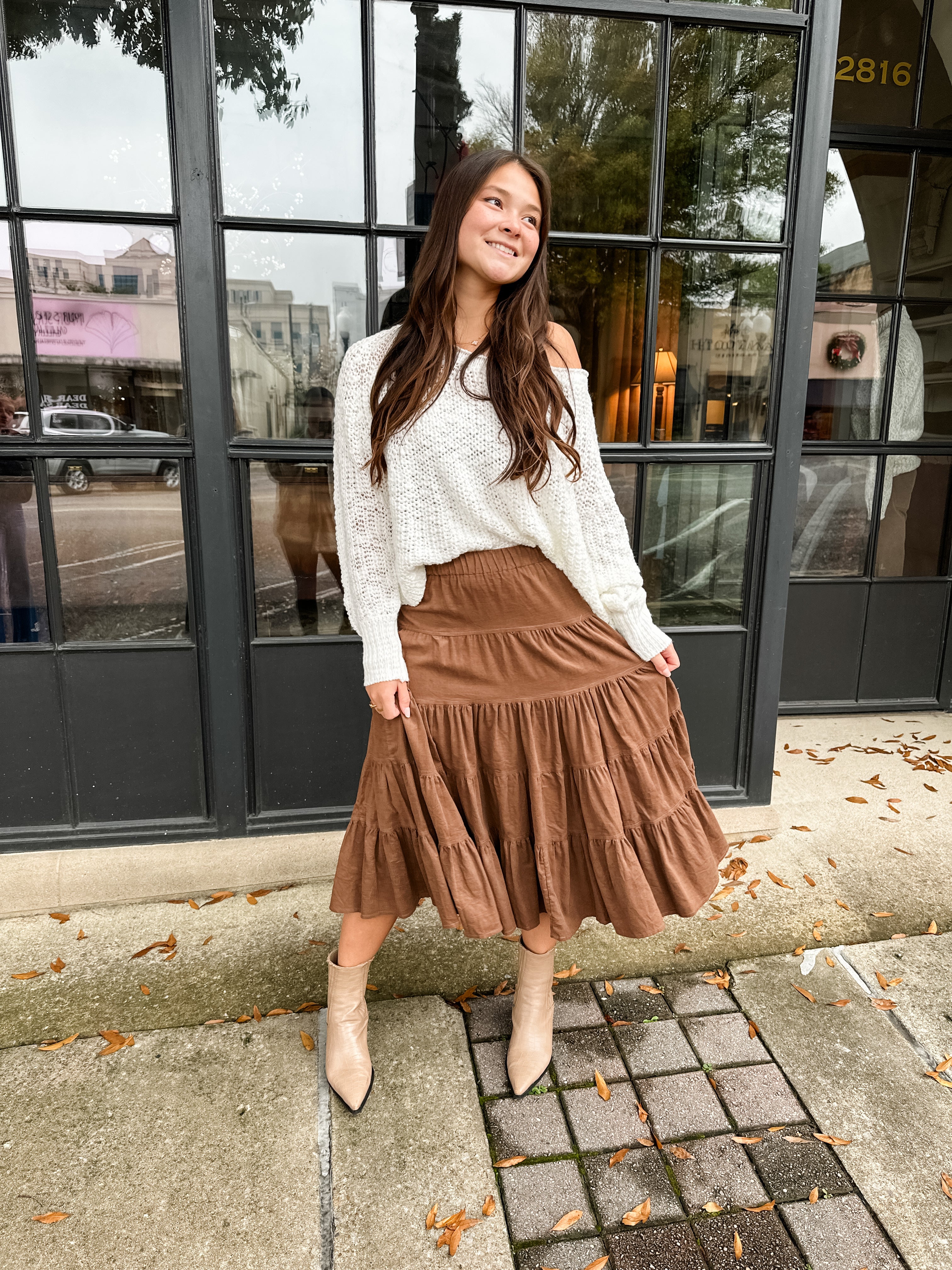 Tiny Corduroy Tiered Skirt