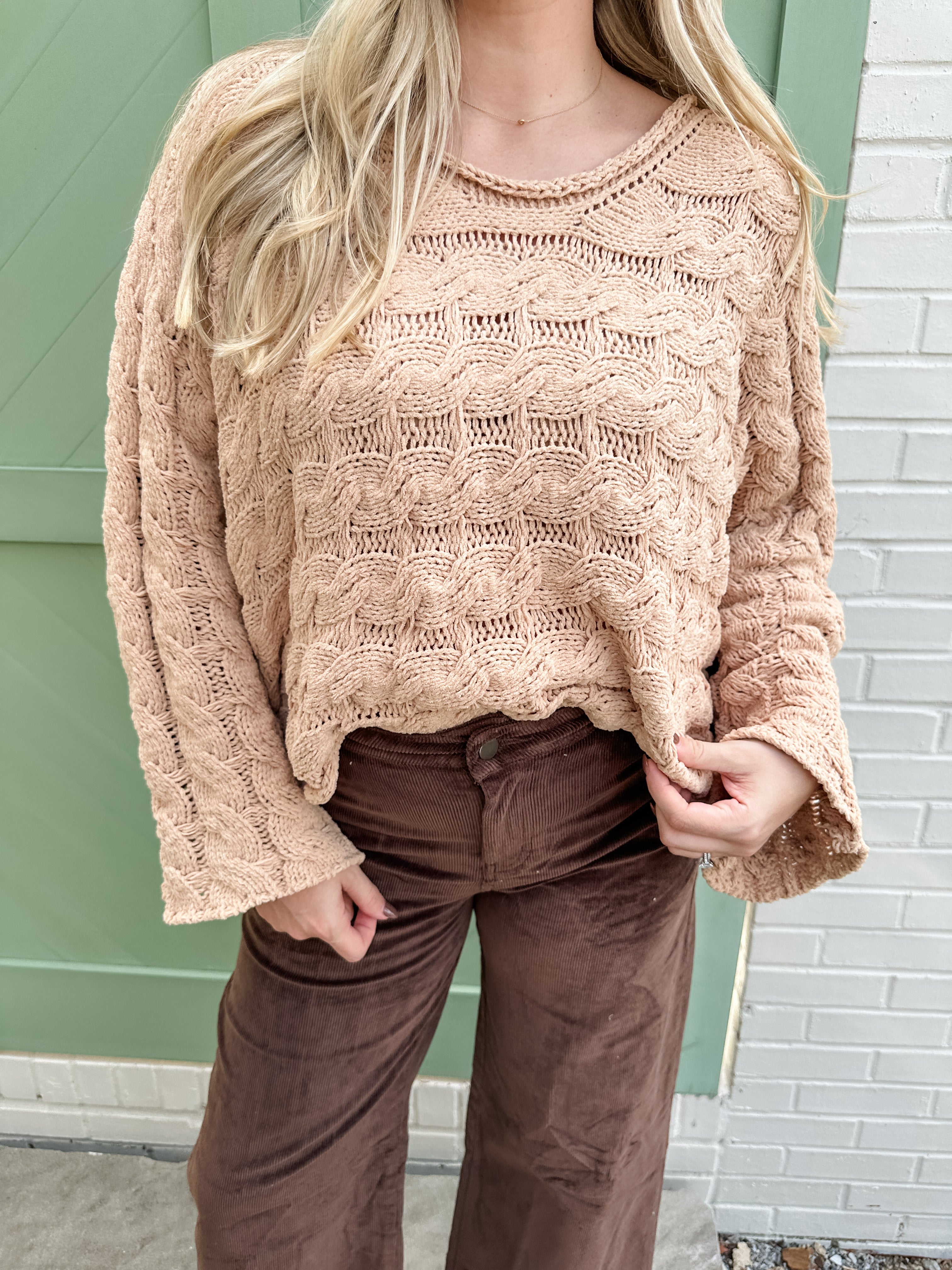 Emma Cable Knit Sweater