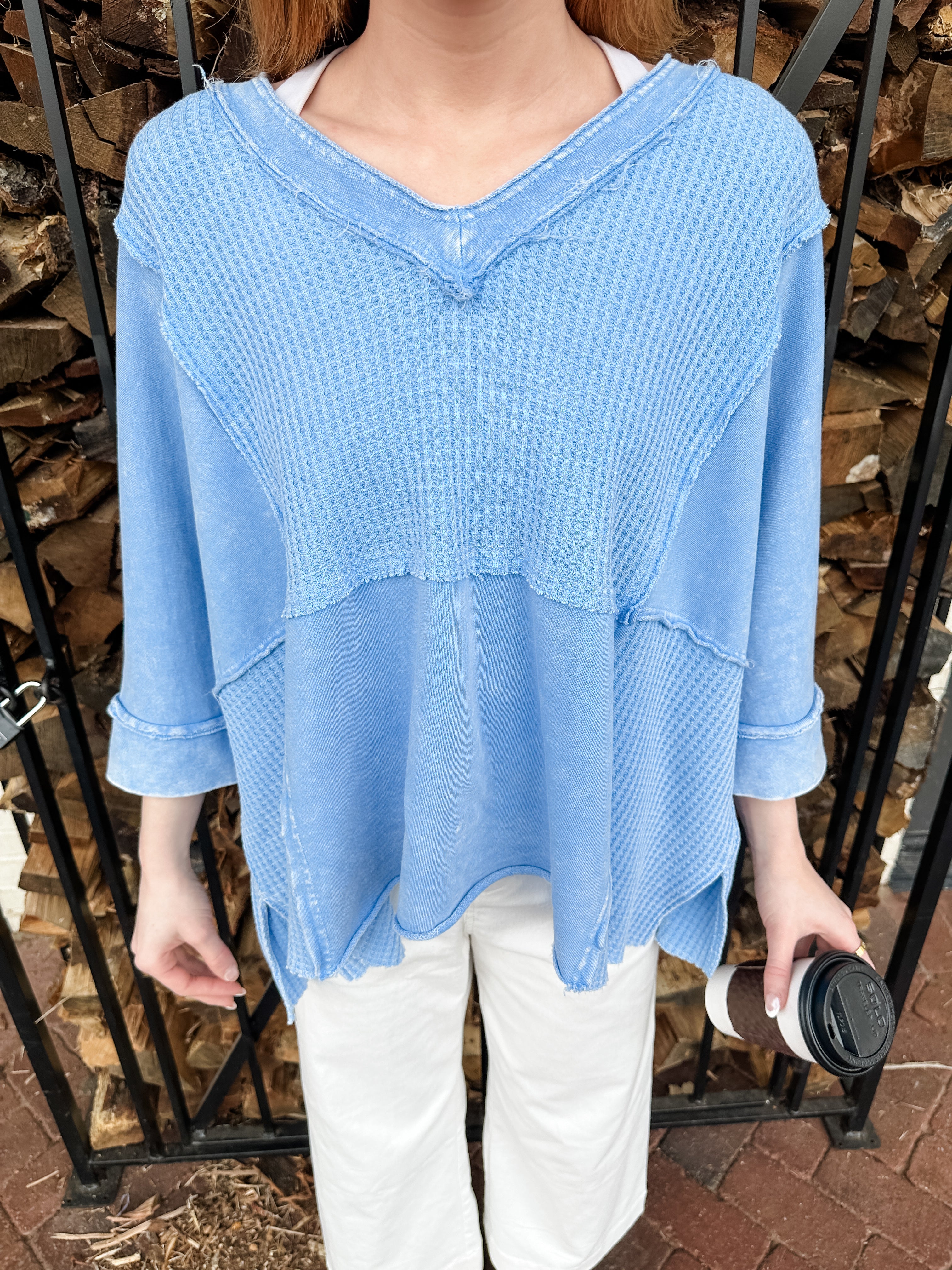 Oversized Textured Top