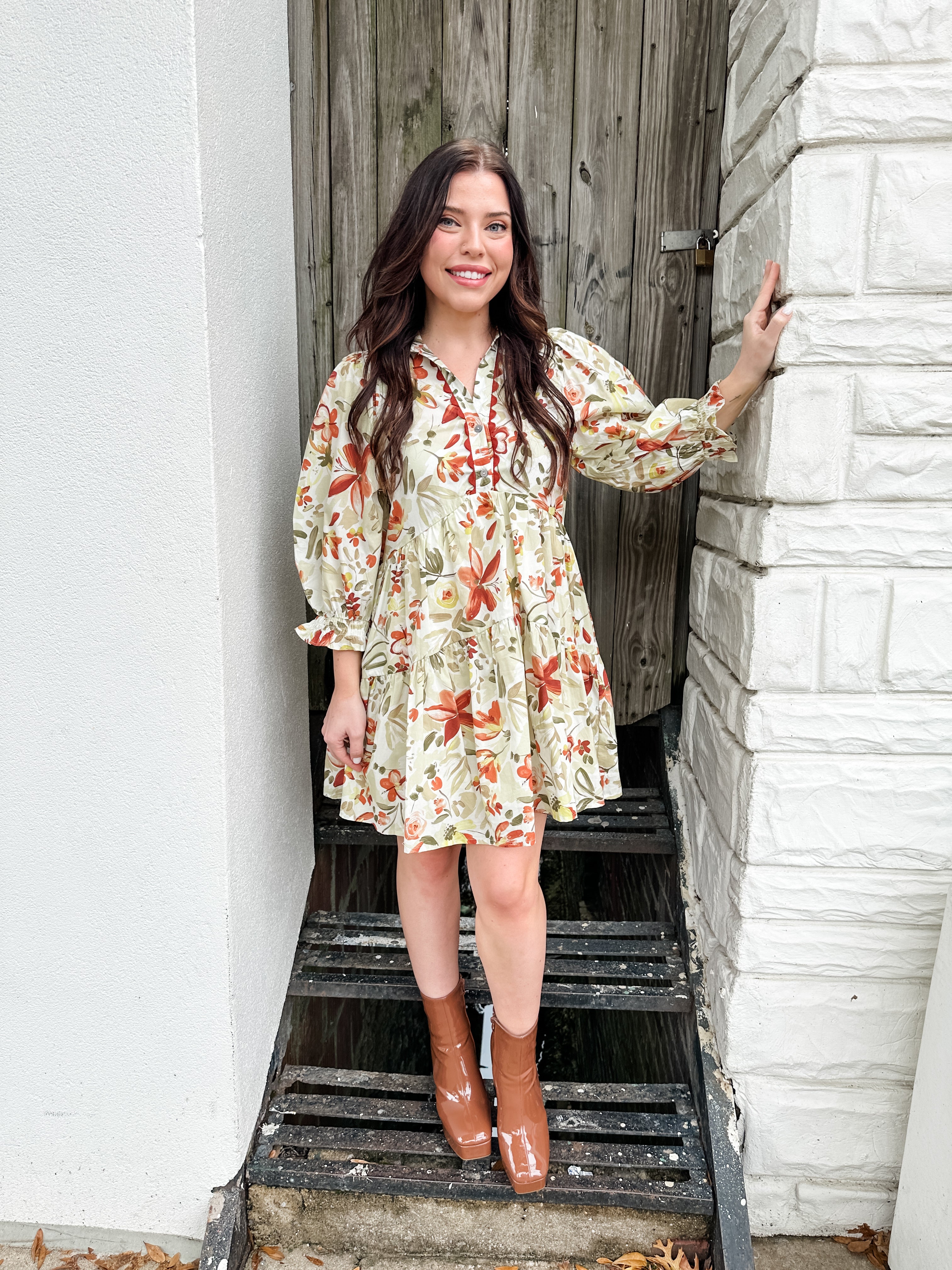 Fall Flowers Dress