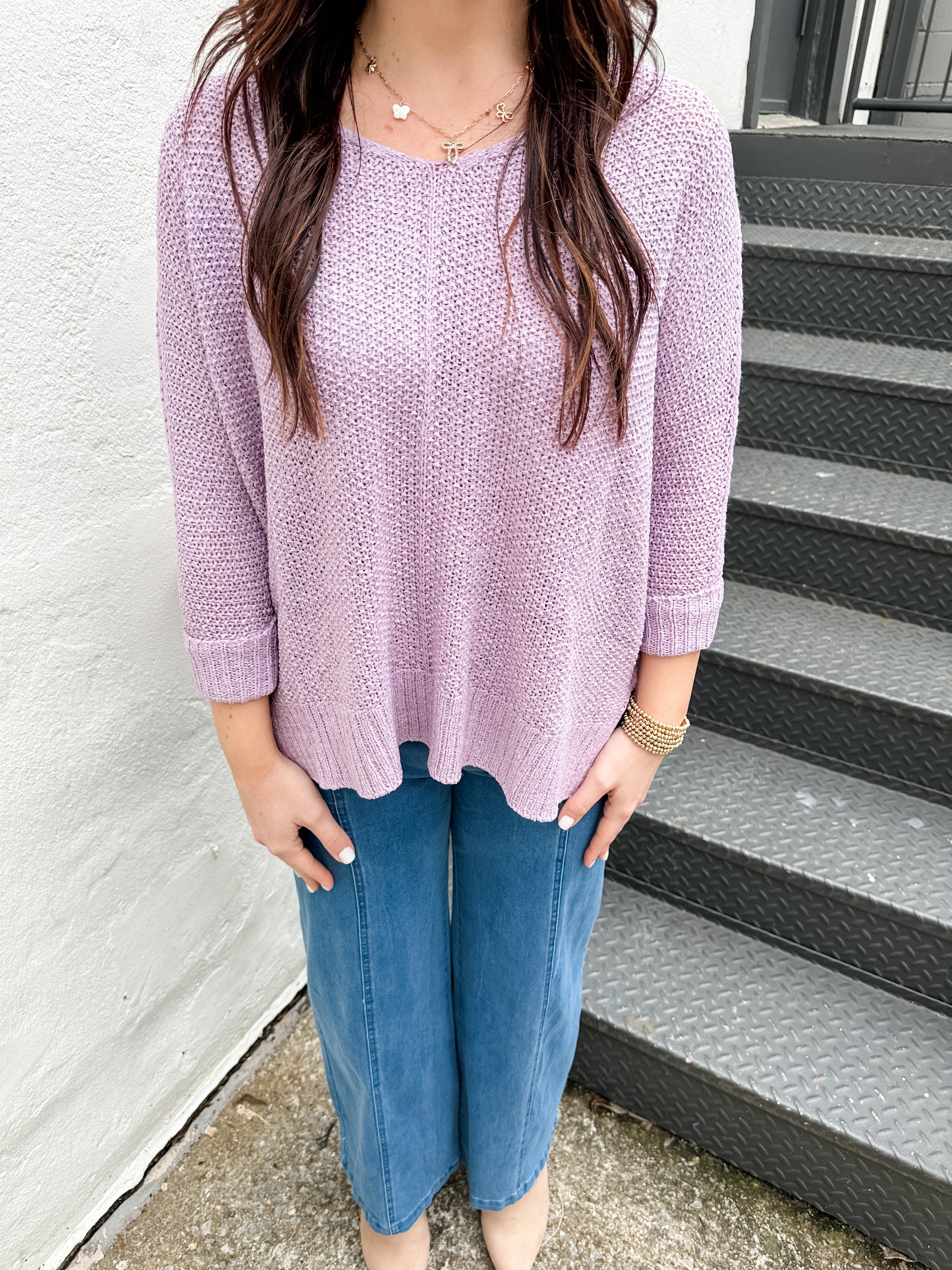 Lightweight Open Weave Sweater