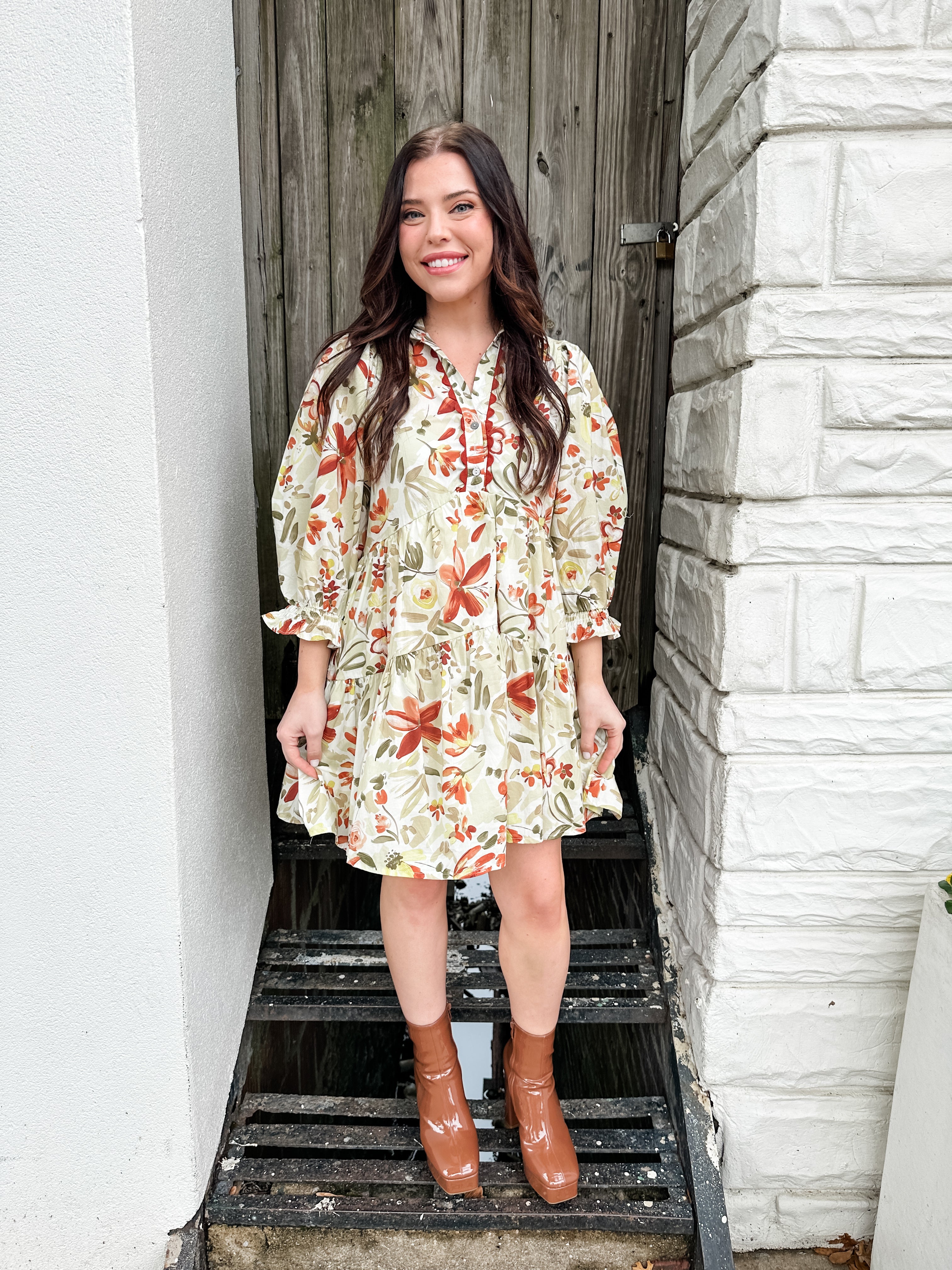 Fall Flowers Dress