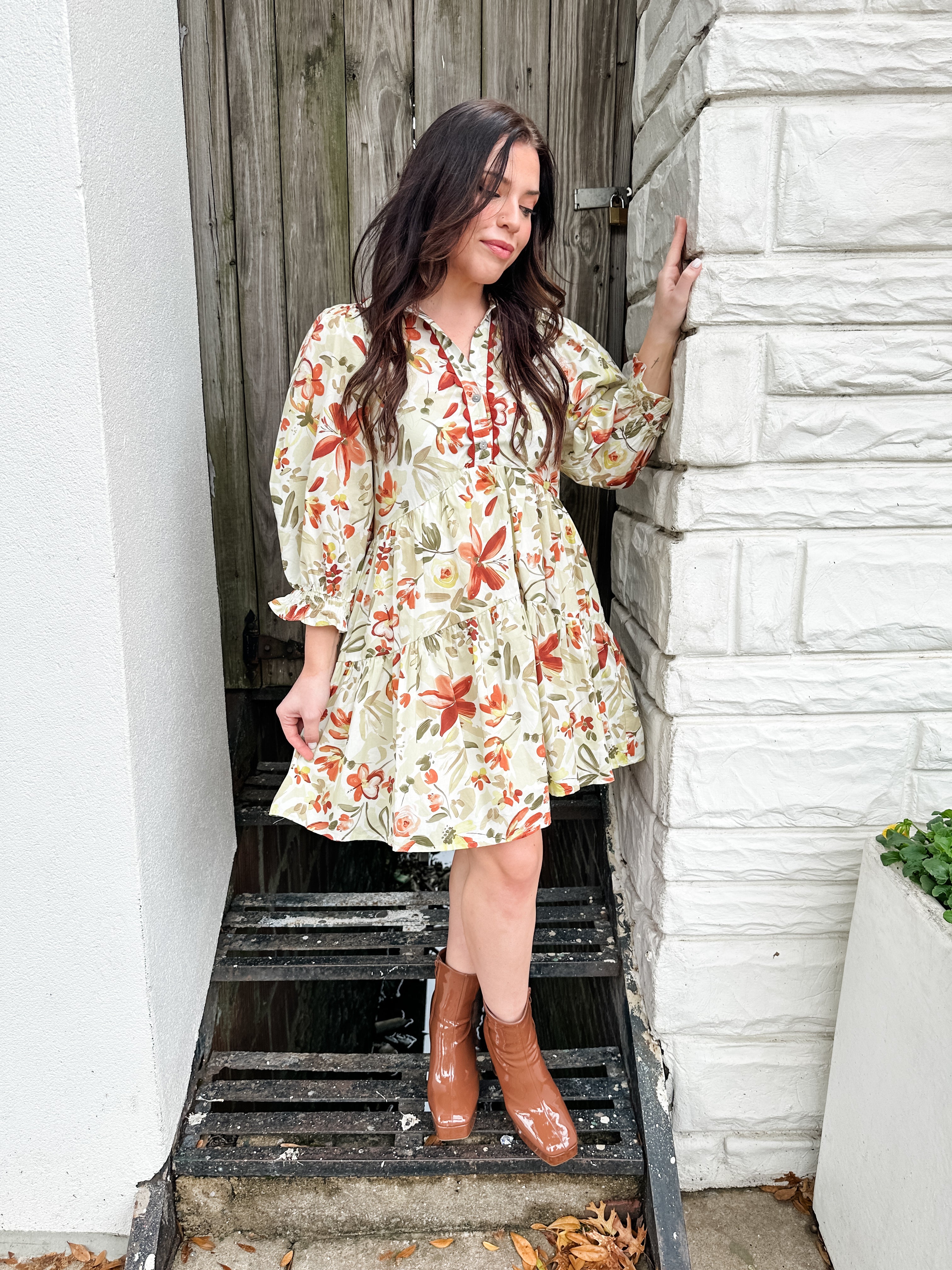 Fall Flowers Dress