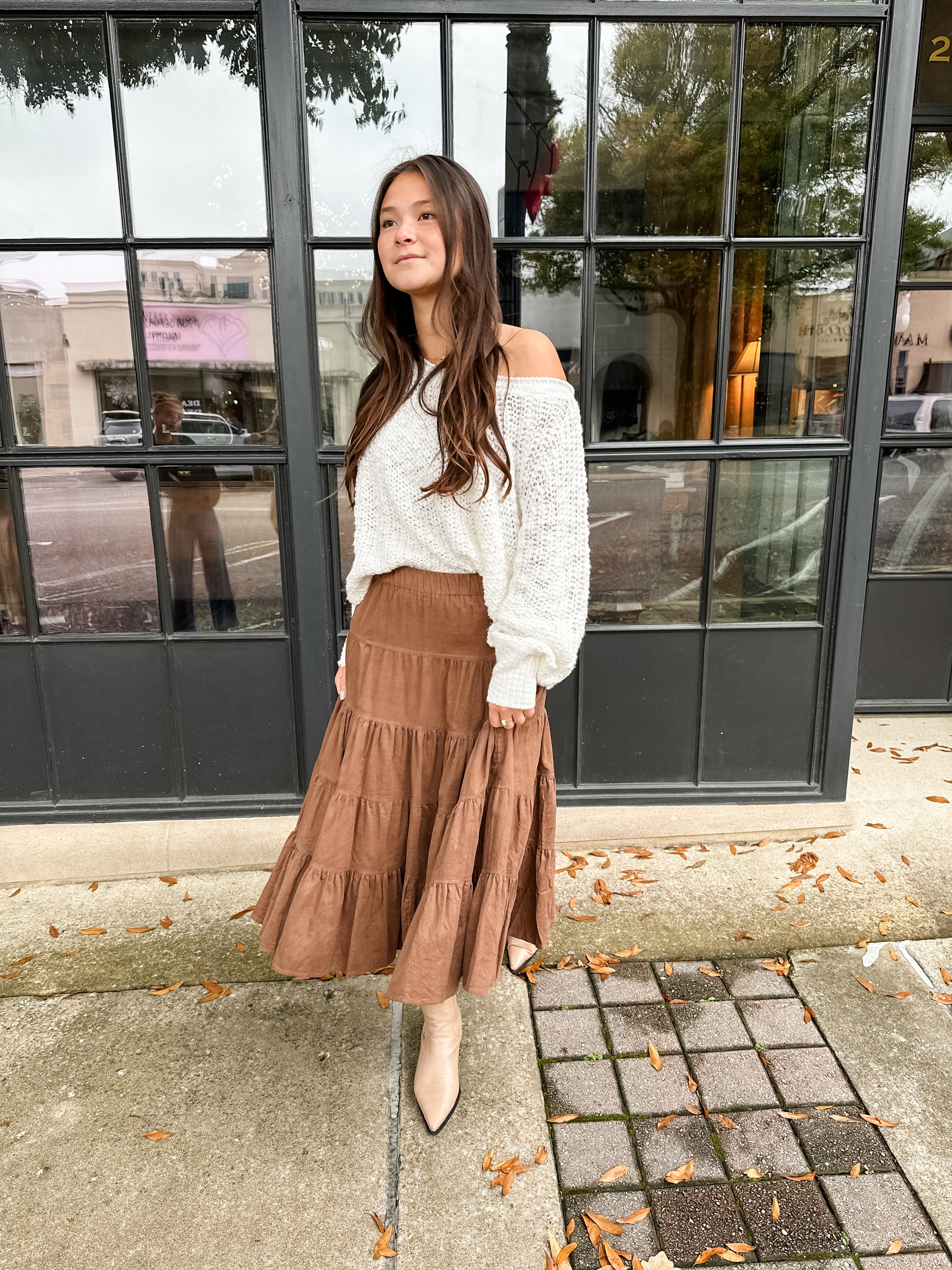 Tiny Corduroy Tiered Skirt