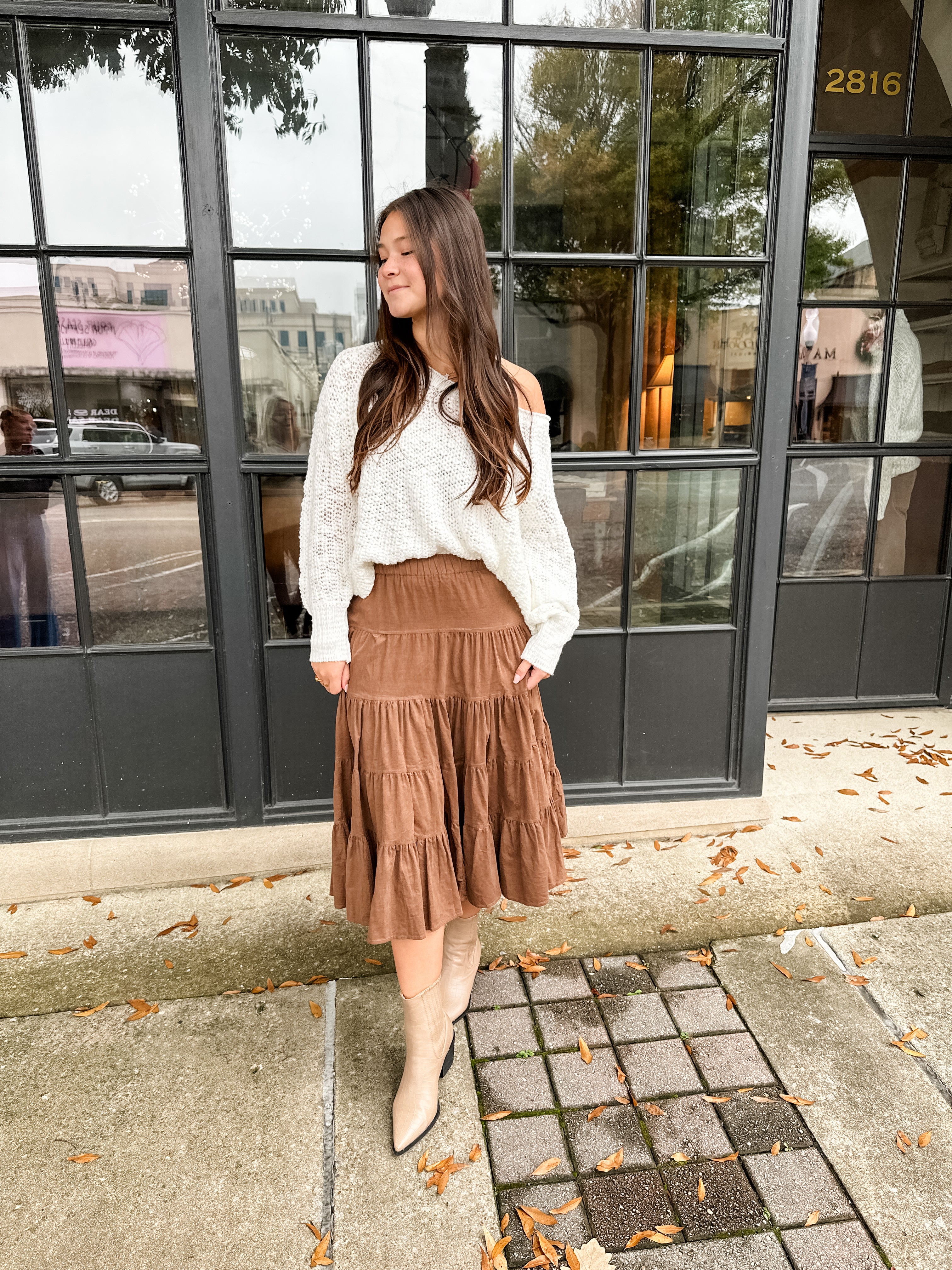 Tiny Corduroy Tiered Skirt