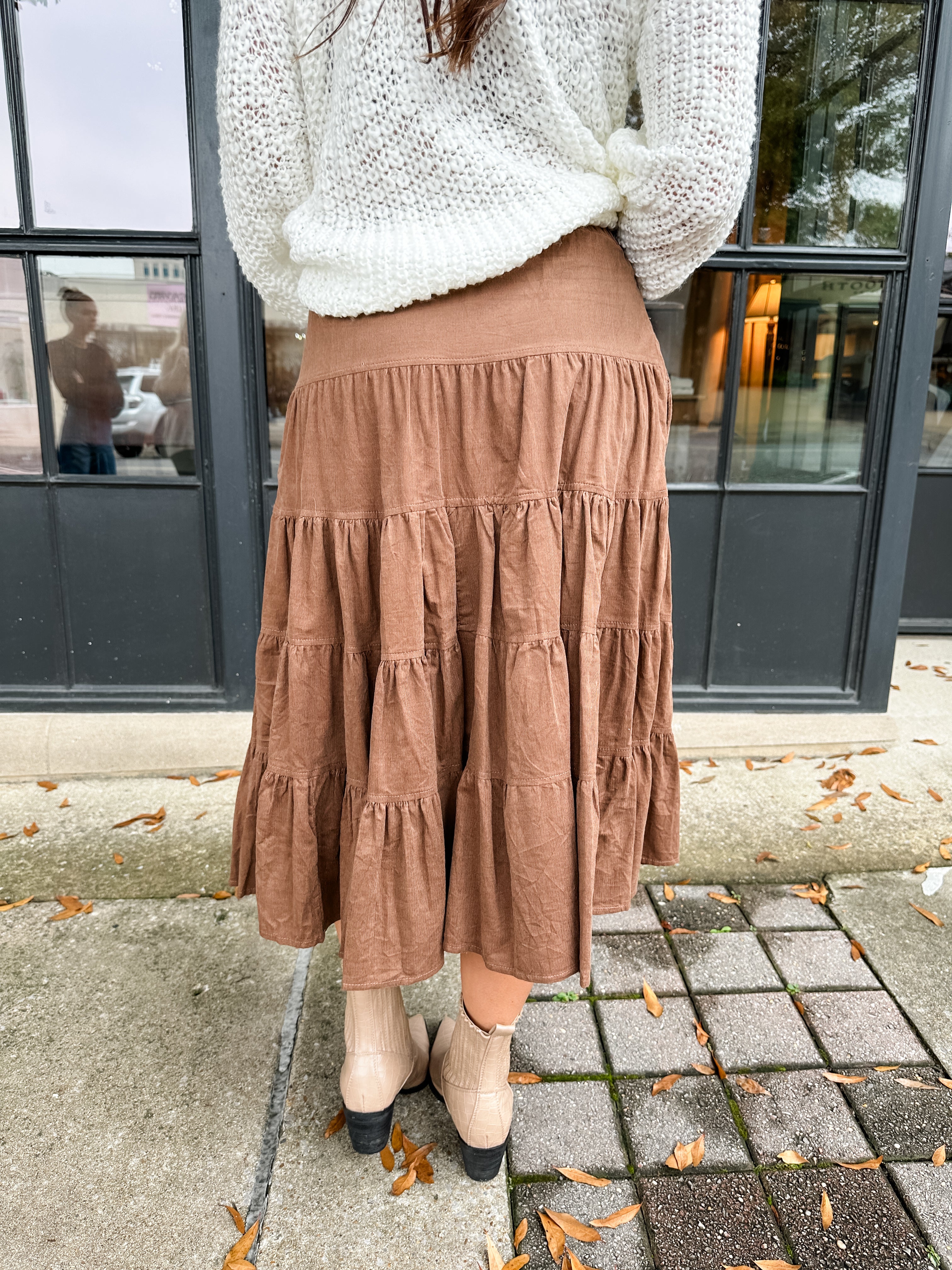 Tiny Corduroy Tiered Skirt