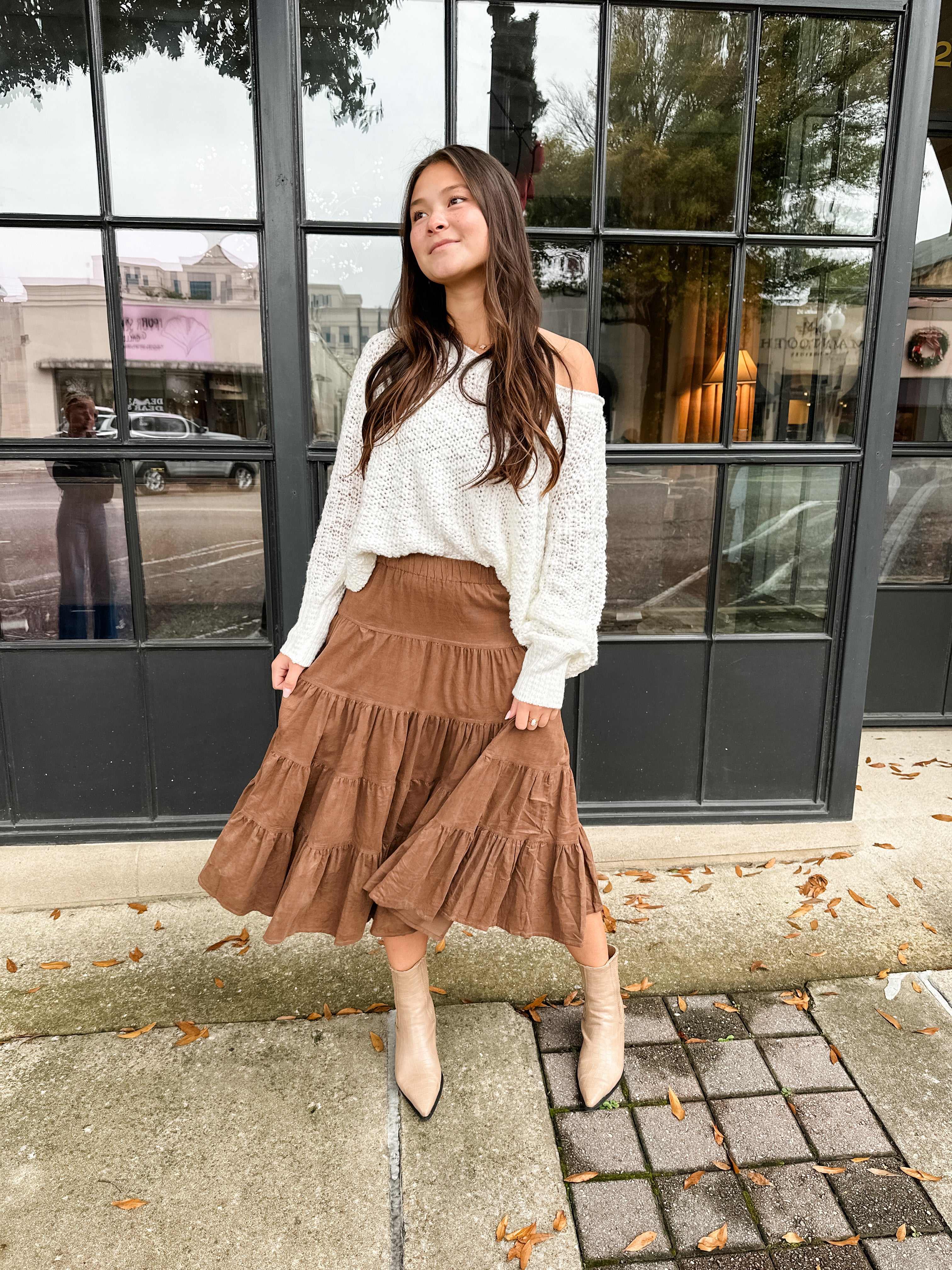 Tiny Corduroy Tiered Skirt