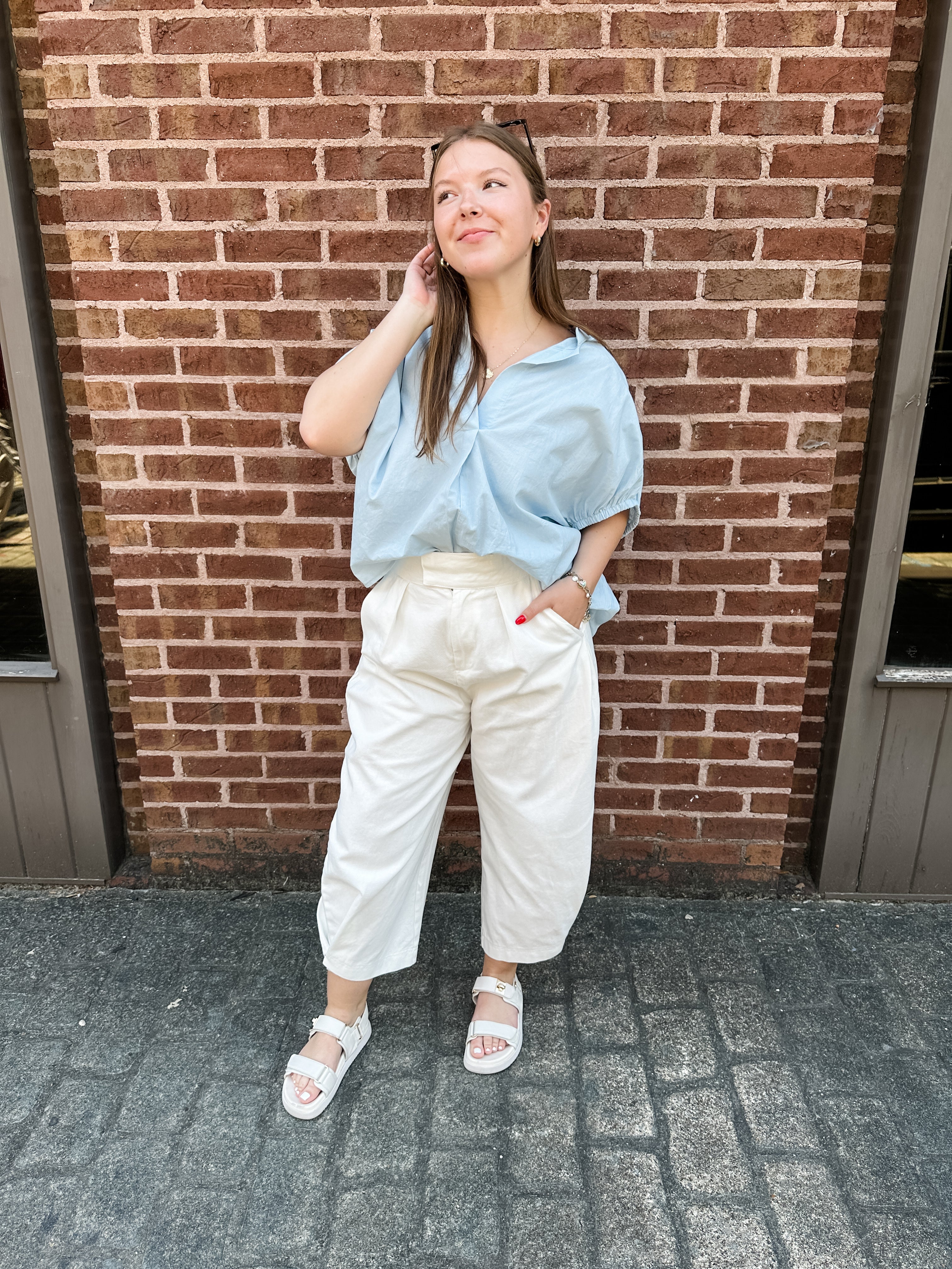 Mandarin Collar Classic Top