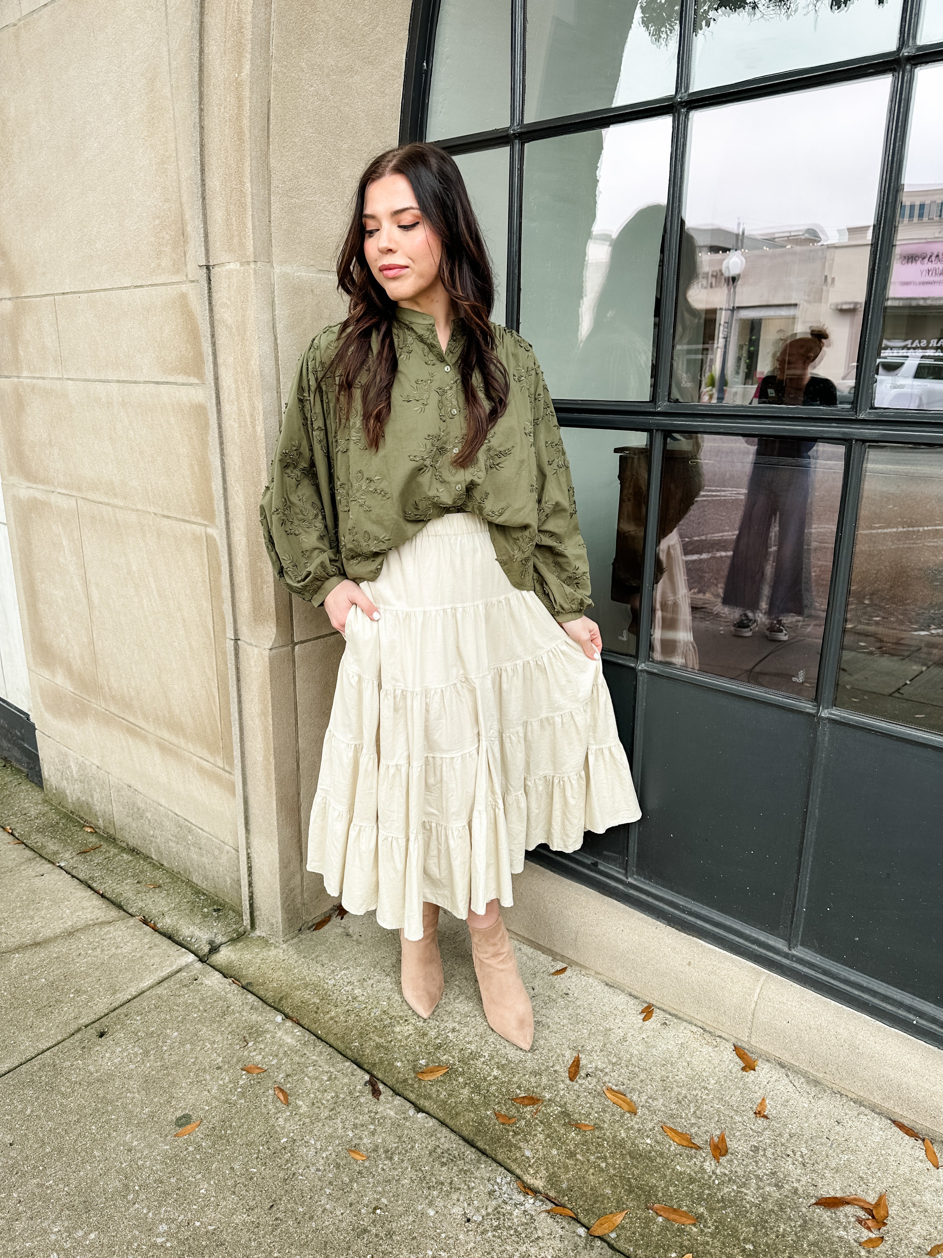 Tiny Corduroy Tiered Skirt