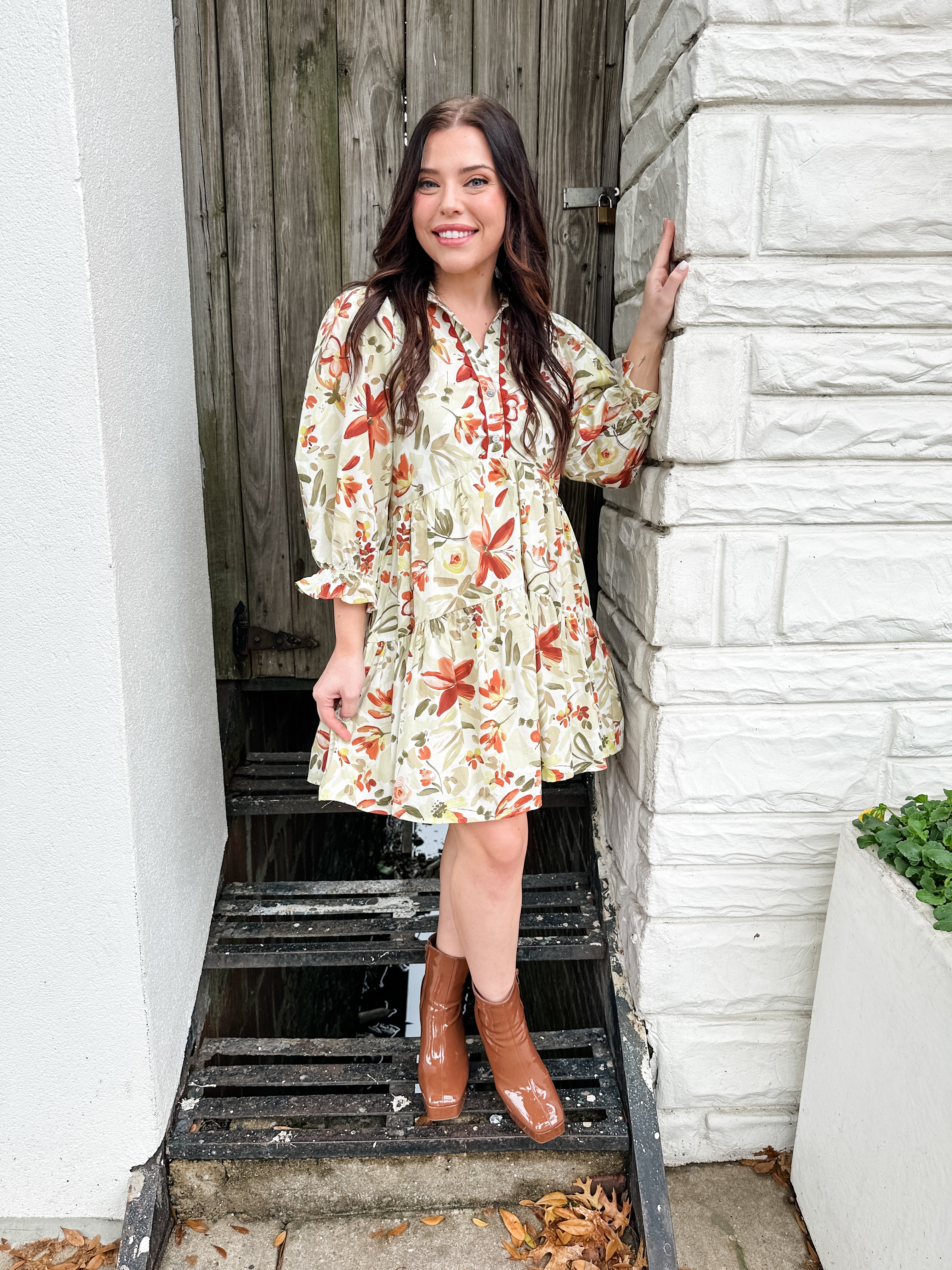 Fall Flowers Dress