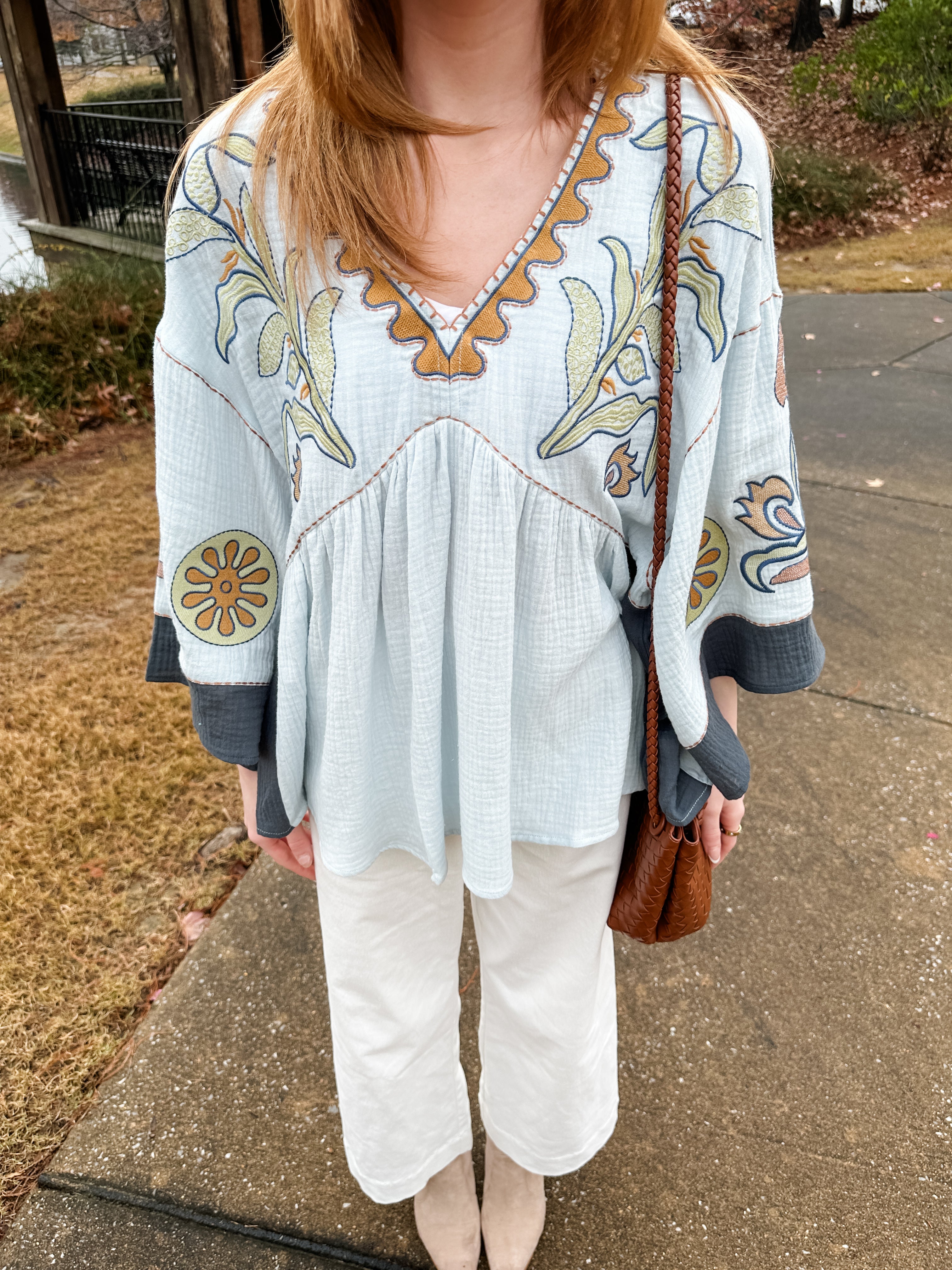 Floral Embroidered Top