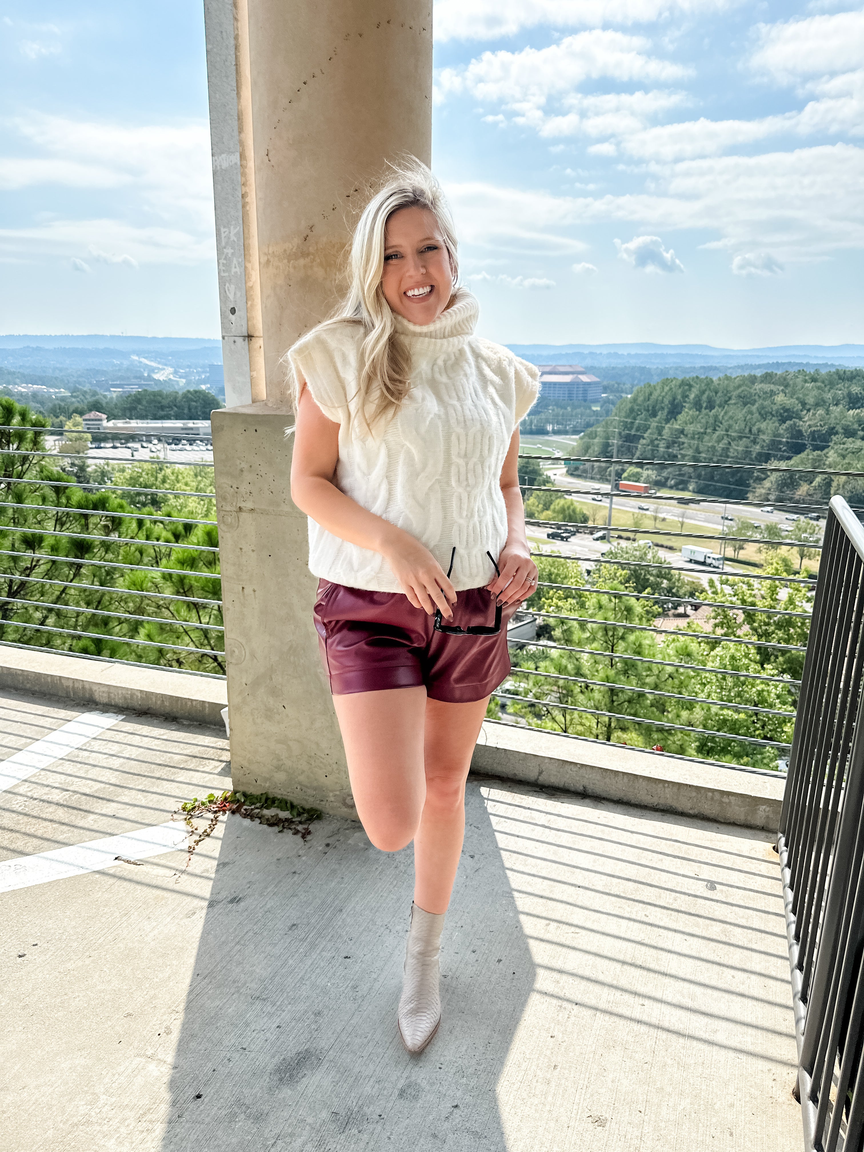 Sleeveless Chunky Sweater Vest