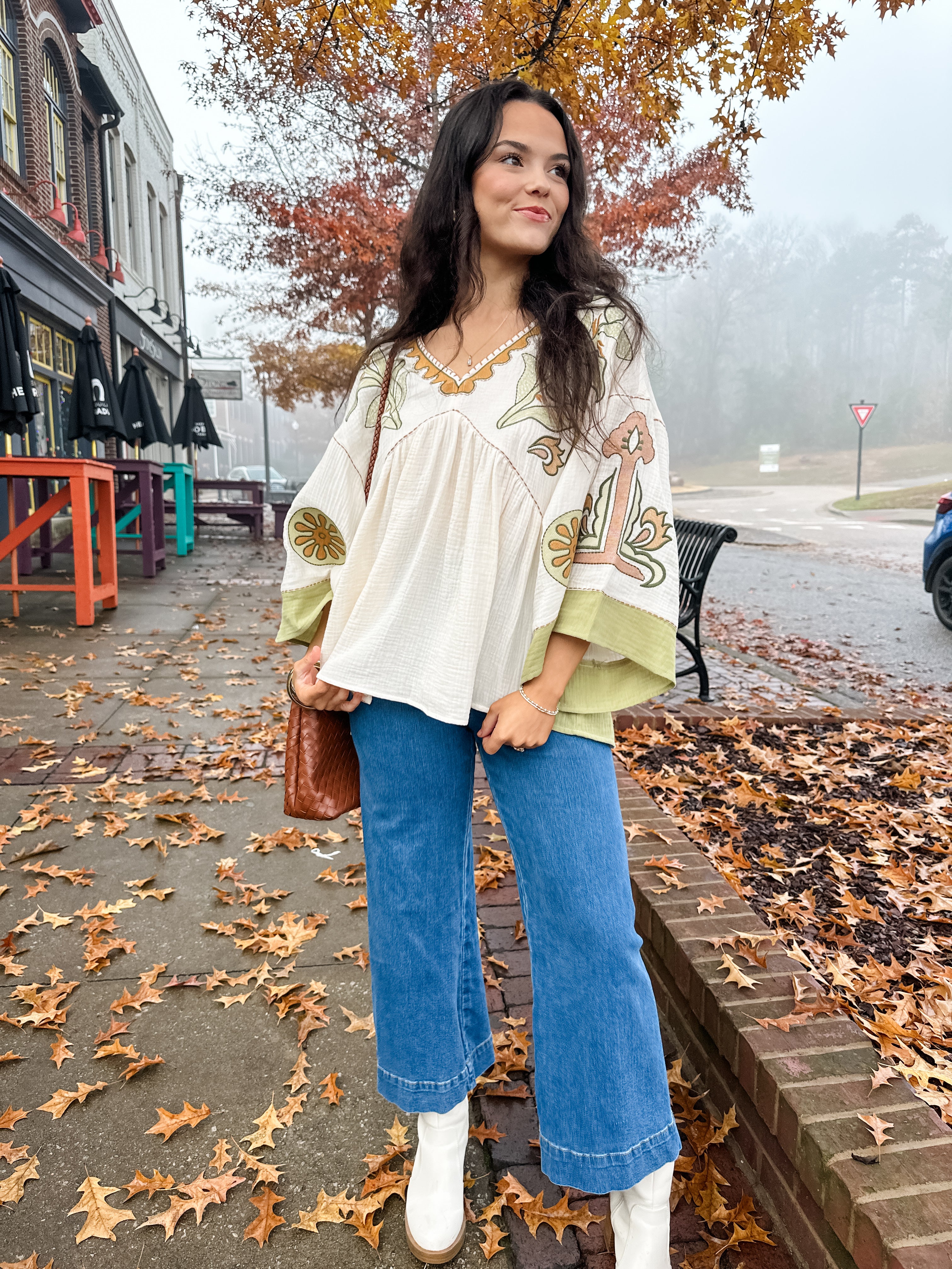 Floral Embroidered Top