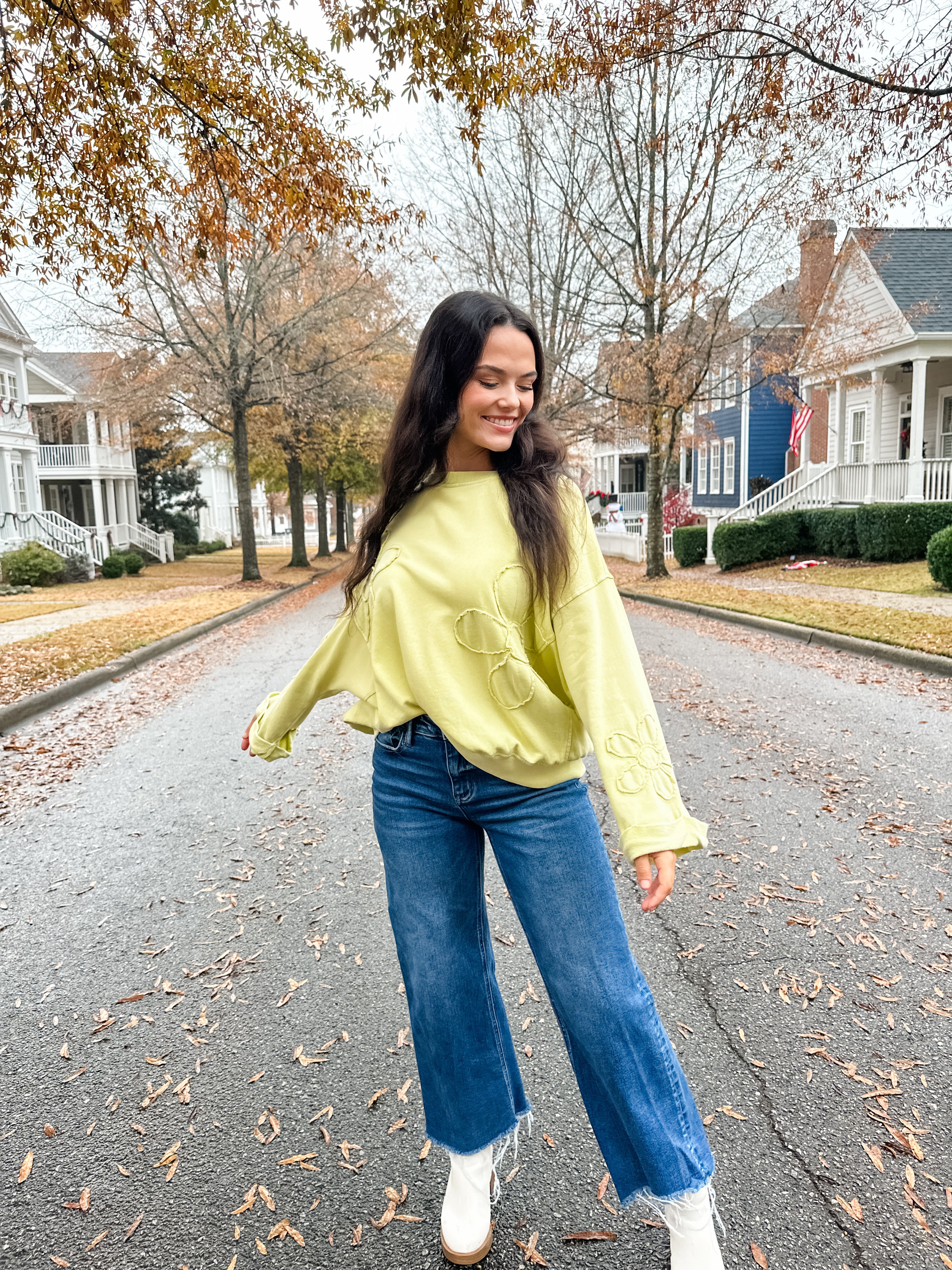 Daisy Print Sweatshirt