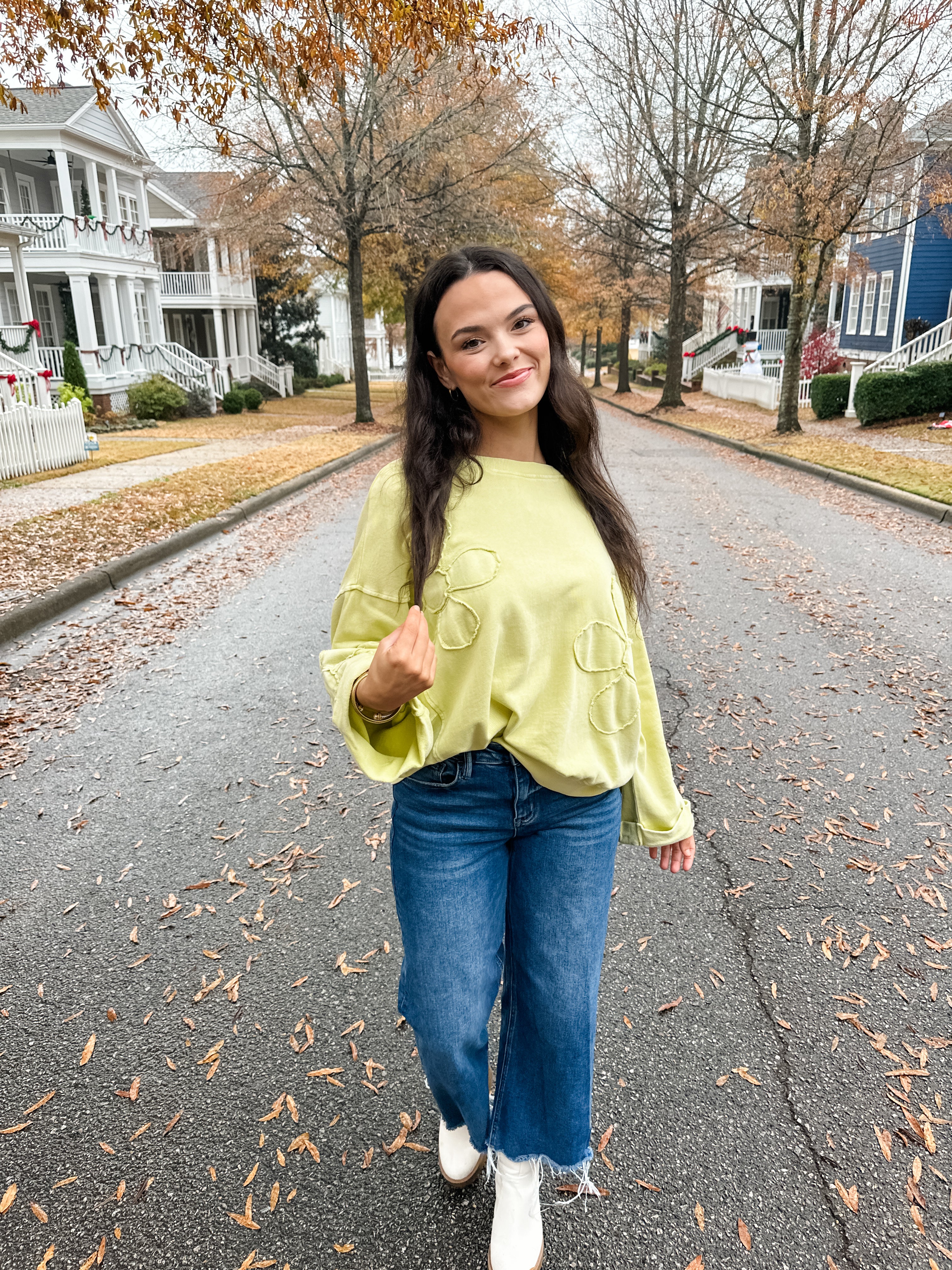 Daisy Print Sweatshirt