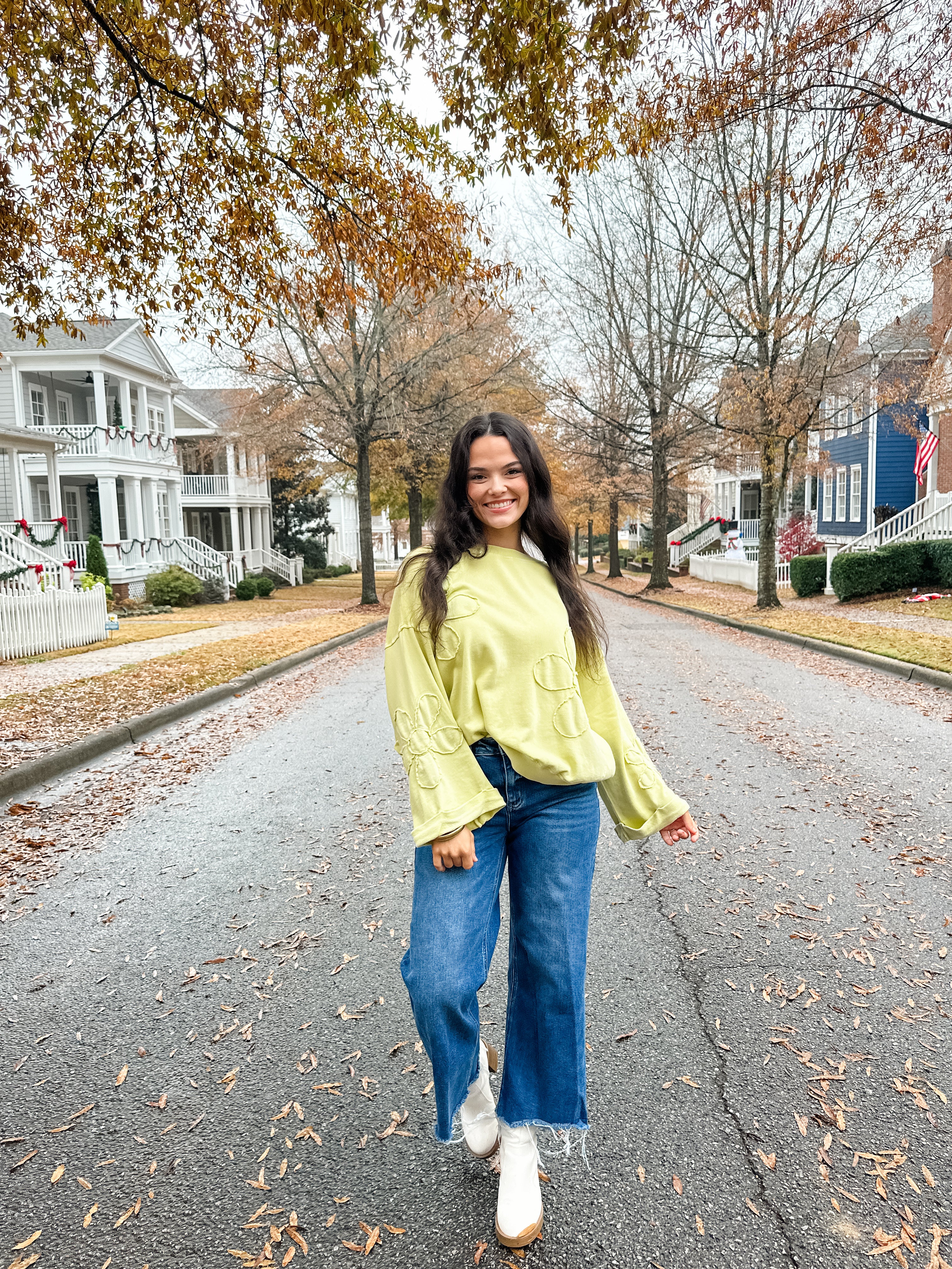 Daisy Print Sweatshirt