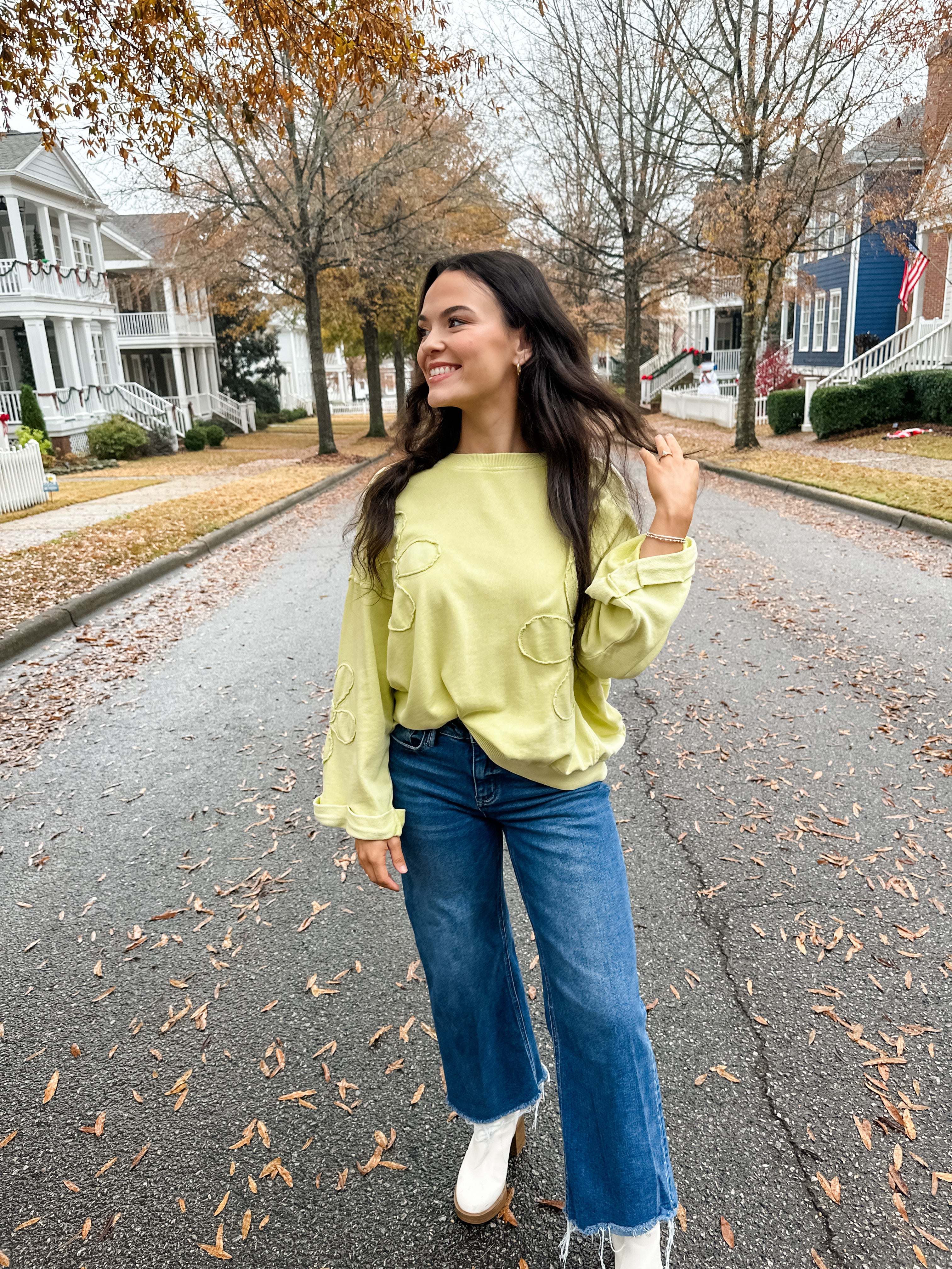 Daisy Print Sweatshirt