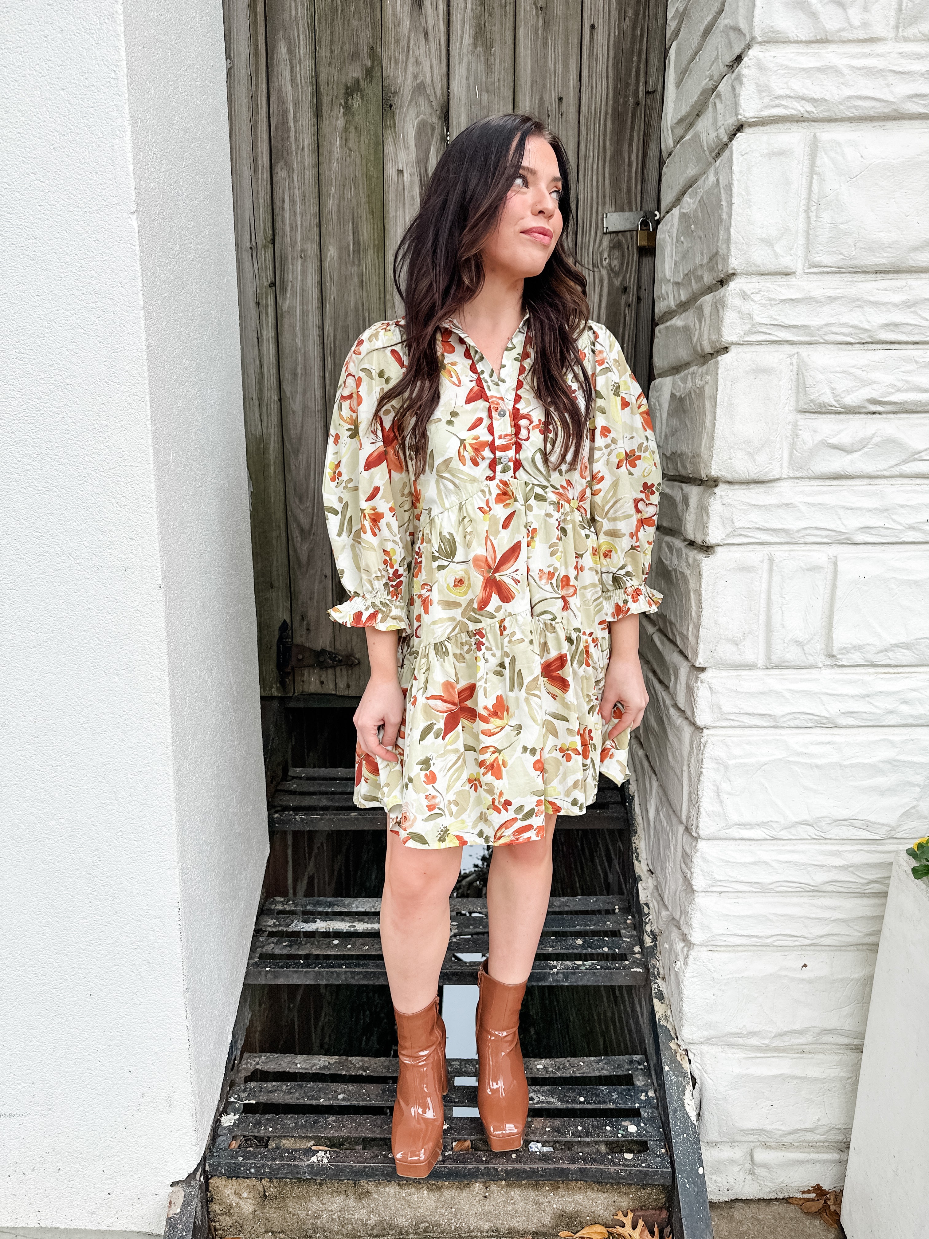 Fall Flowers Dress