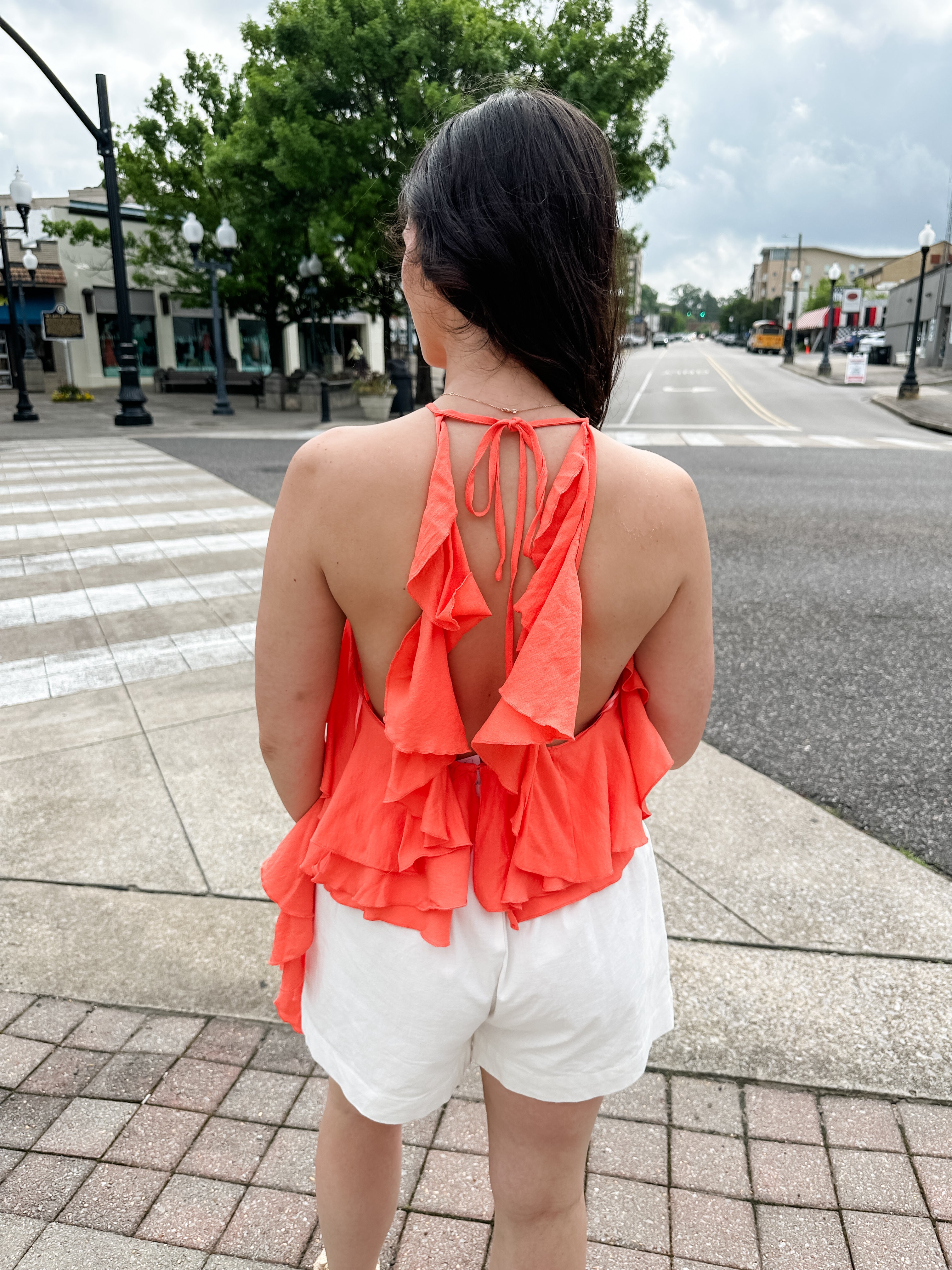 Ruffle Halter Top