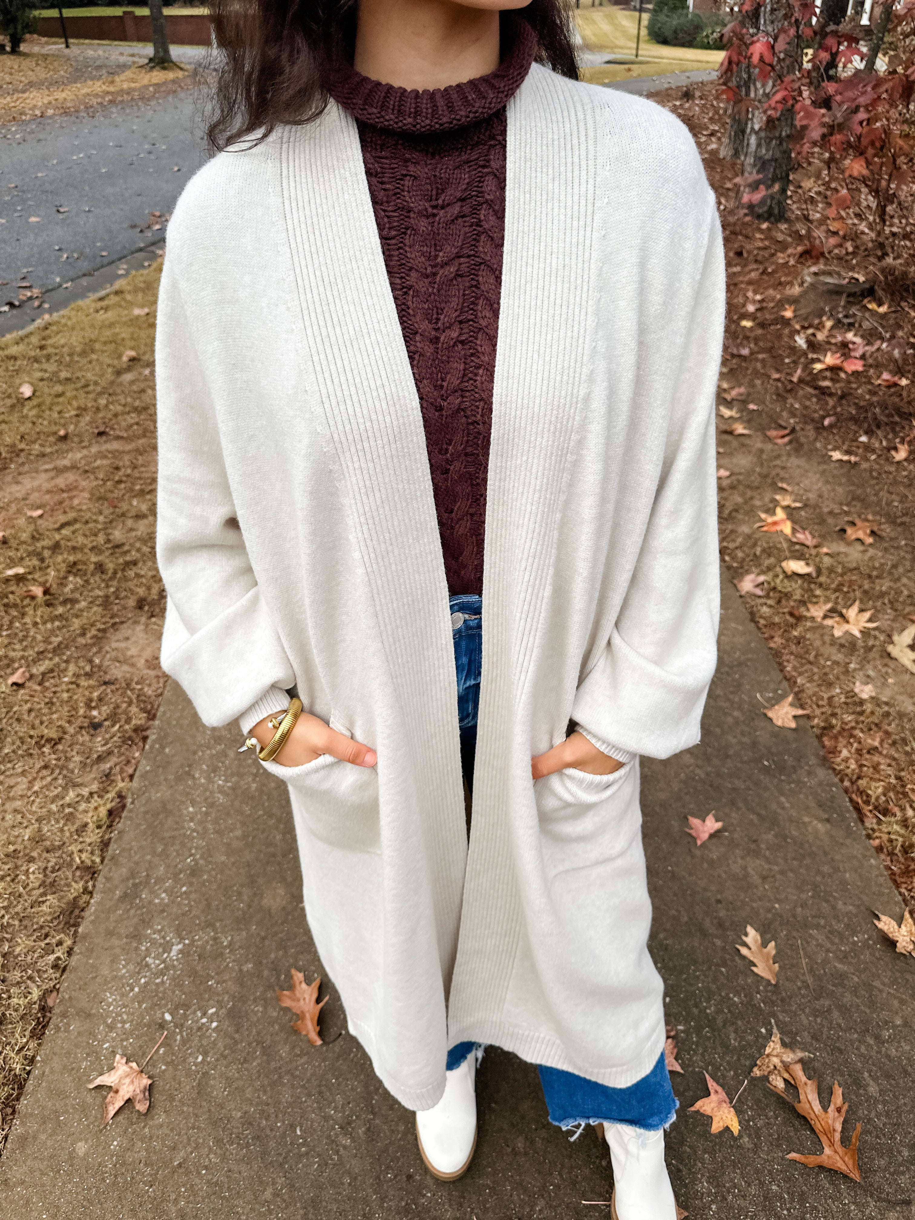 Open Front Sweater Cardigan