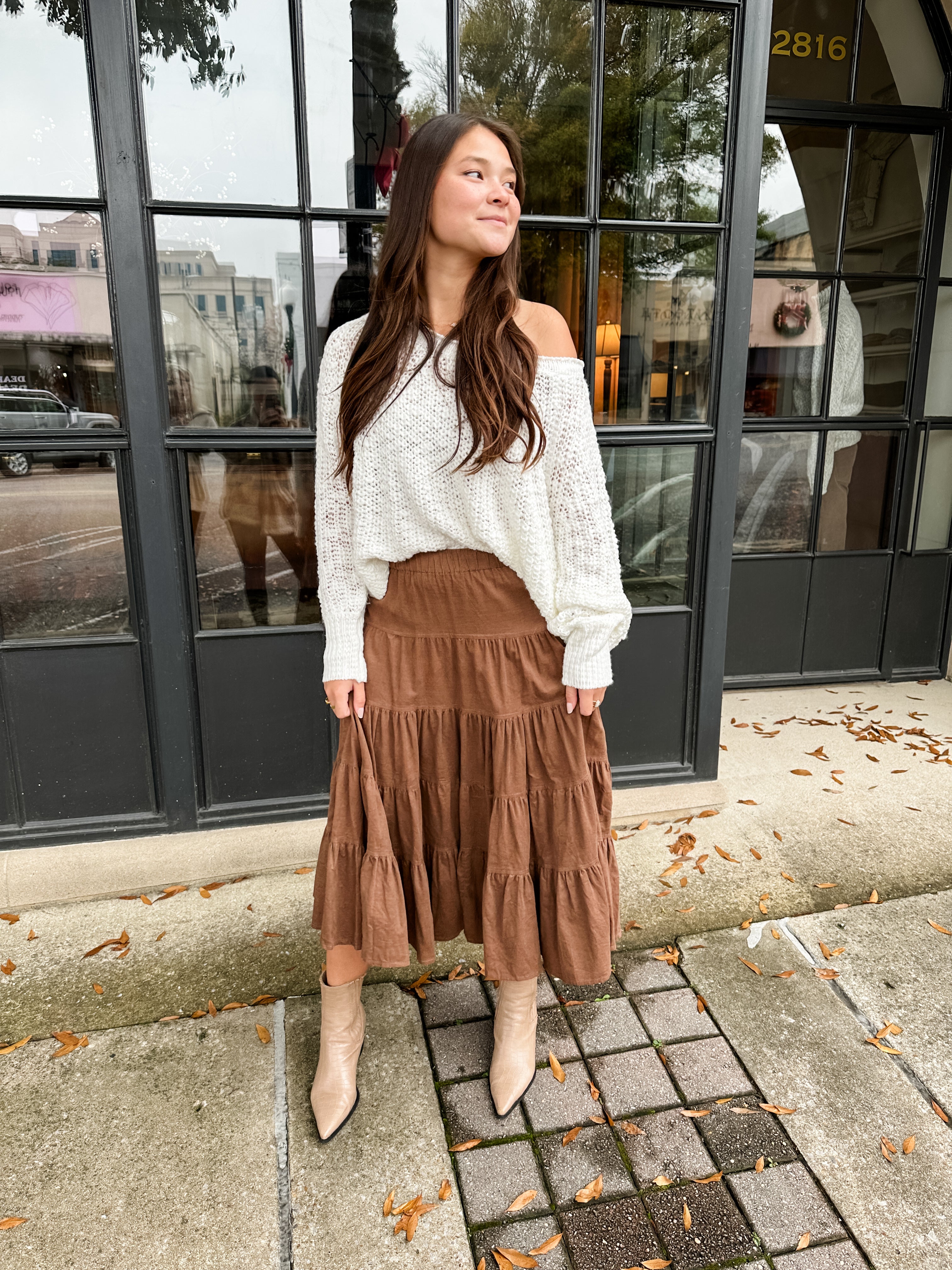 Tiny Corduroy Tiered Skirt