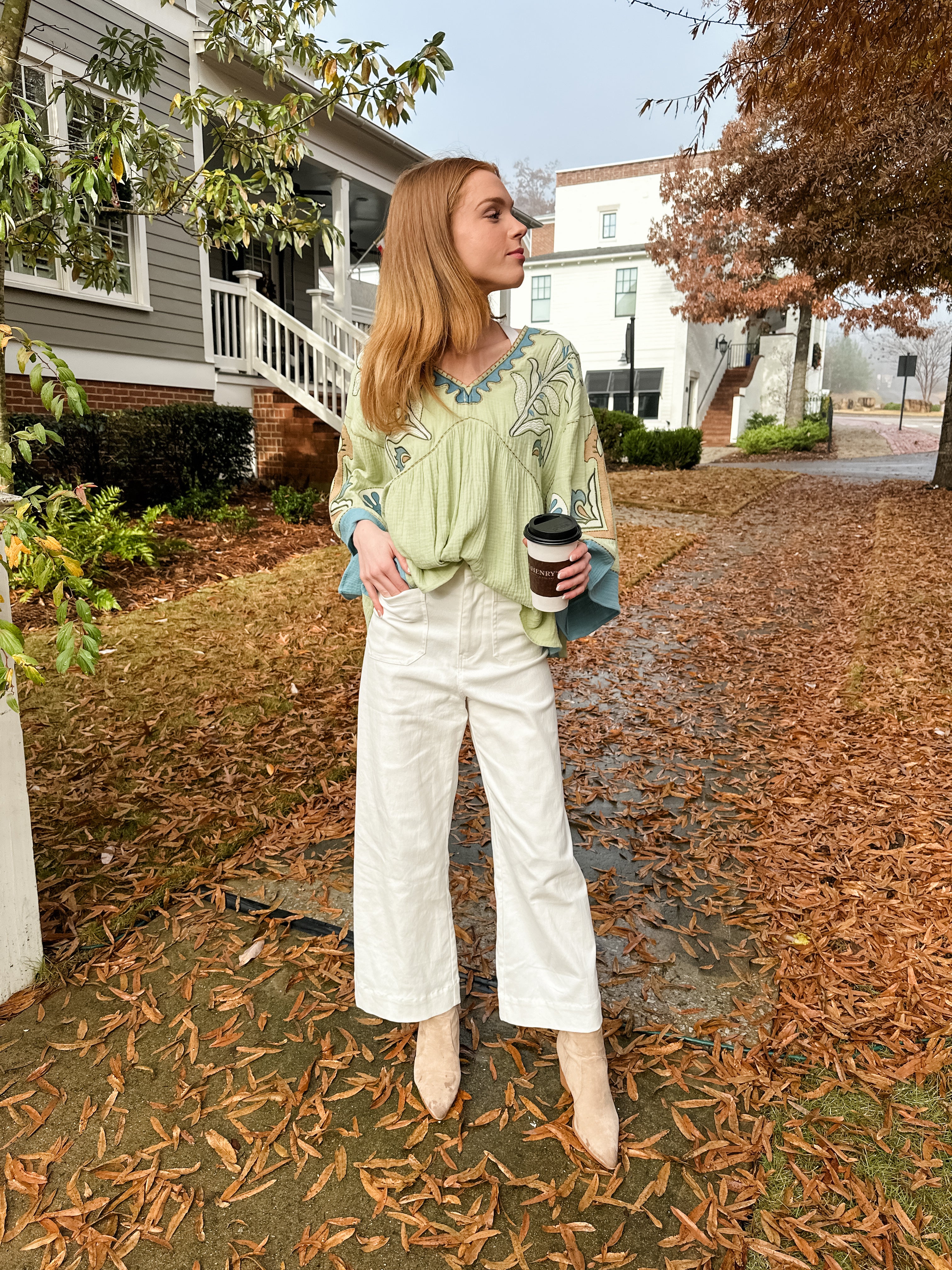 Floral Embroidered Top