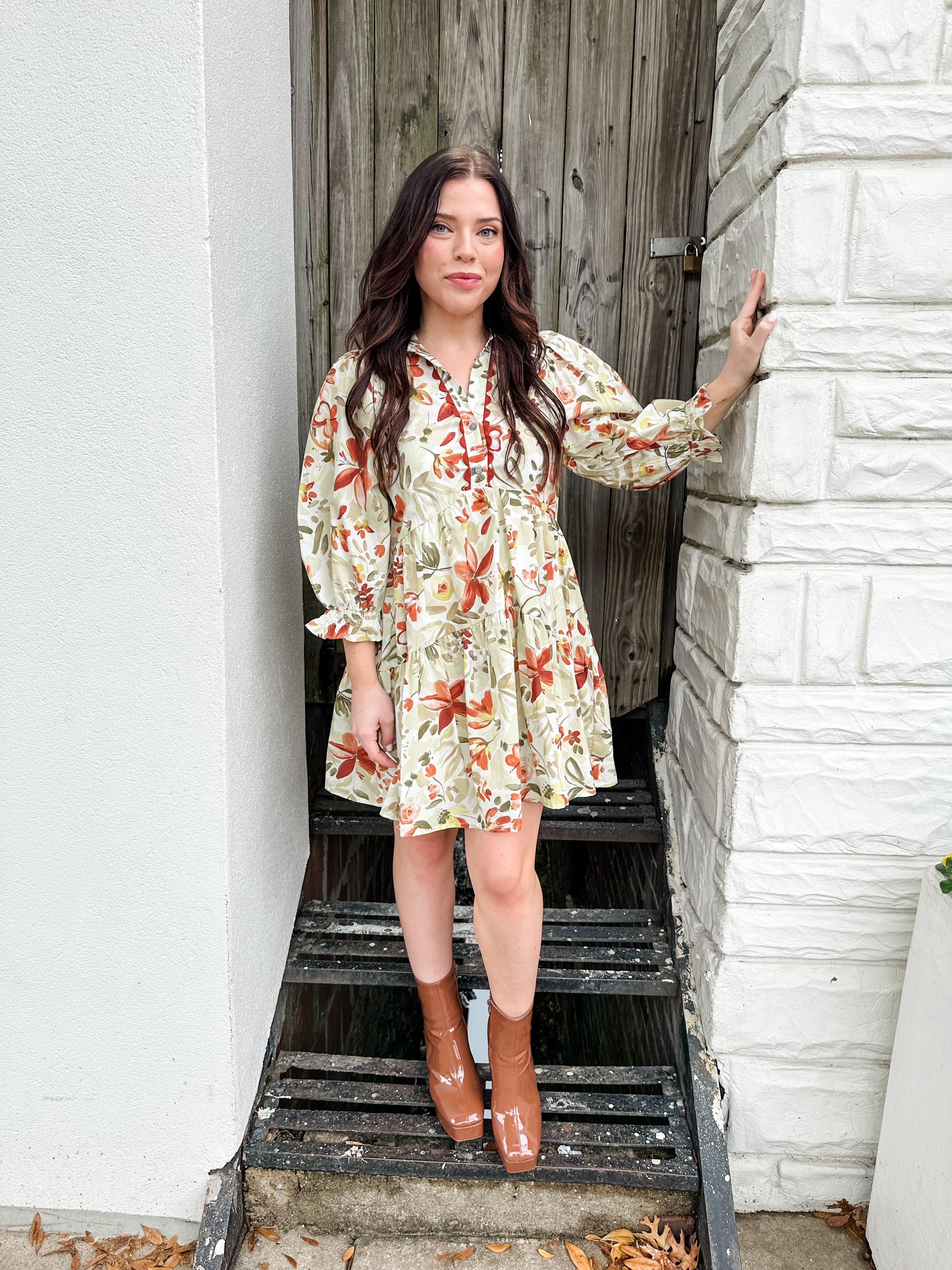 Fall Flowers Dress