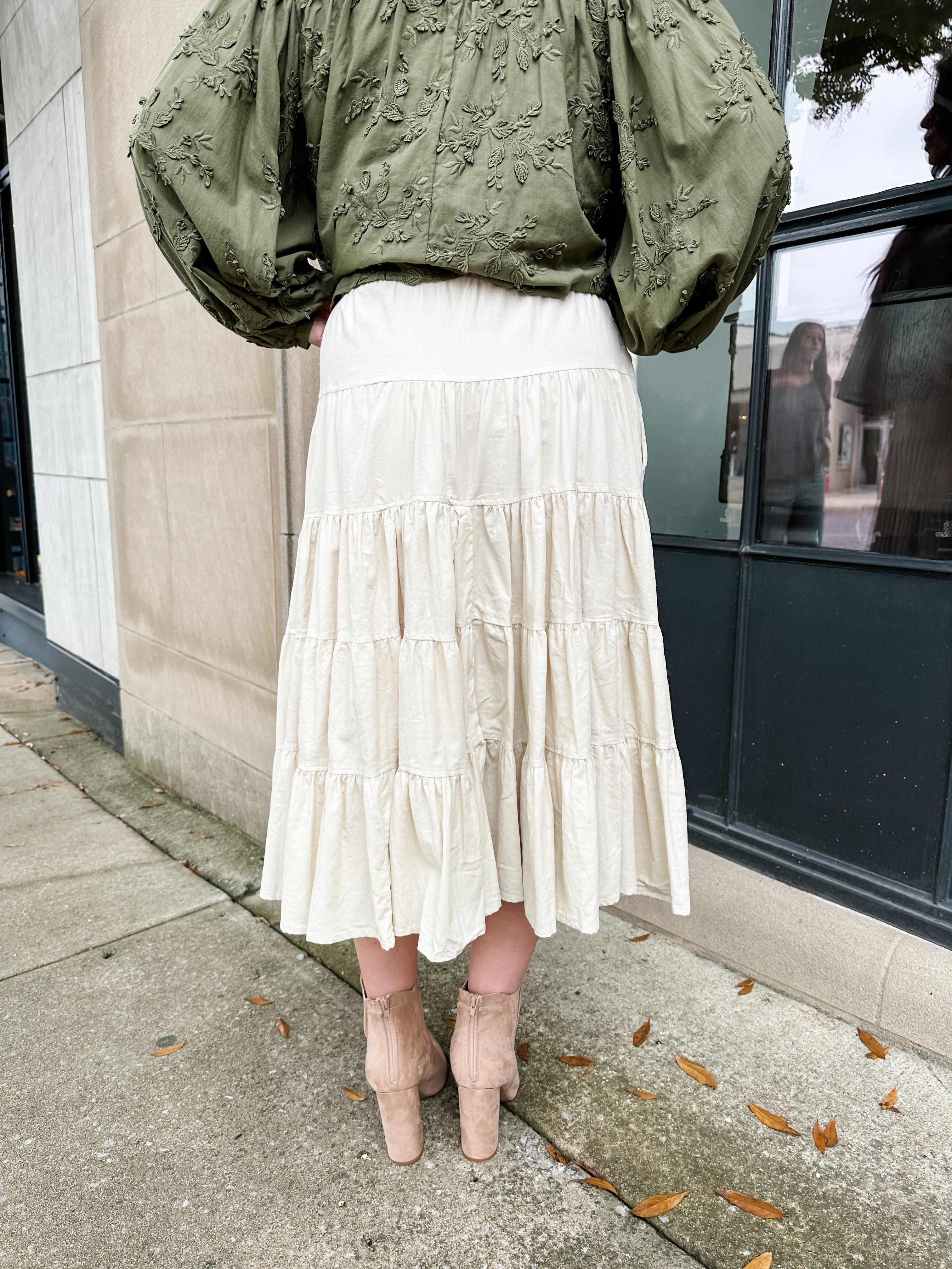 Tiny Corduroy Tiered Skirt