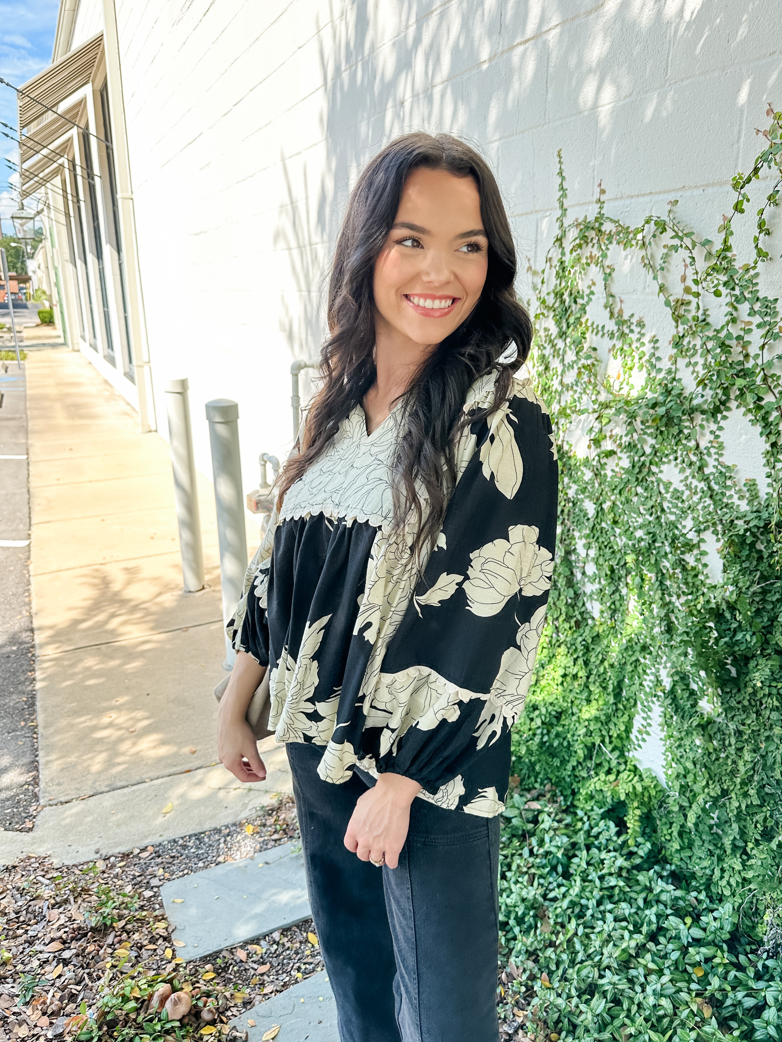 Flowy Scalloped Top