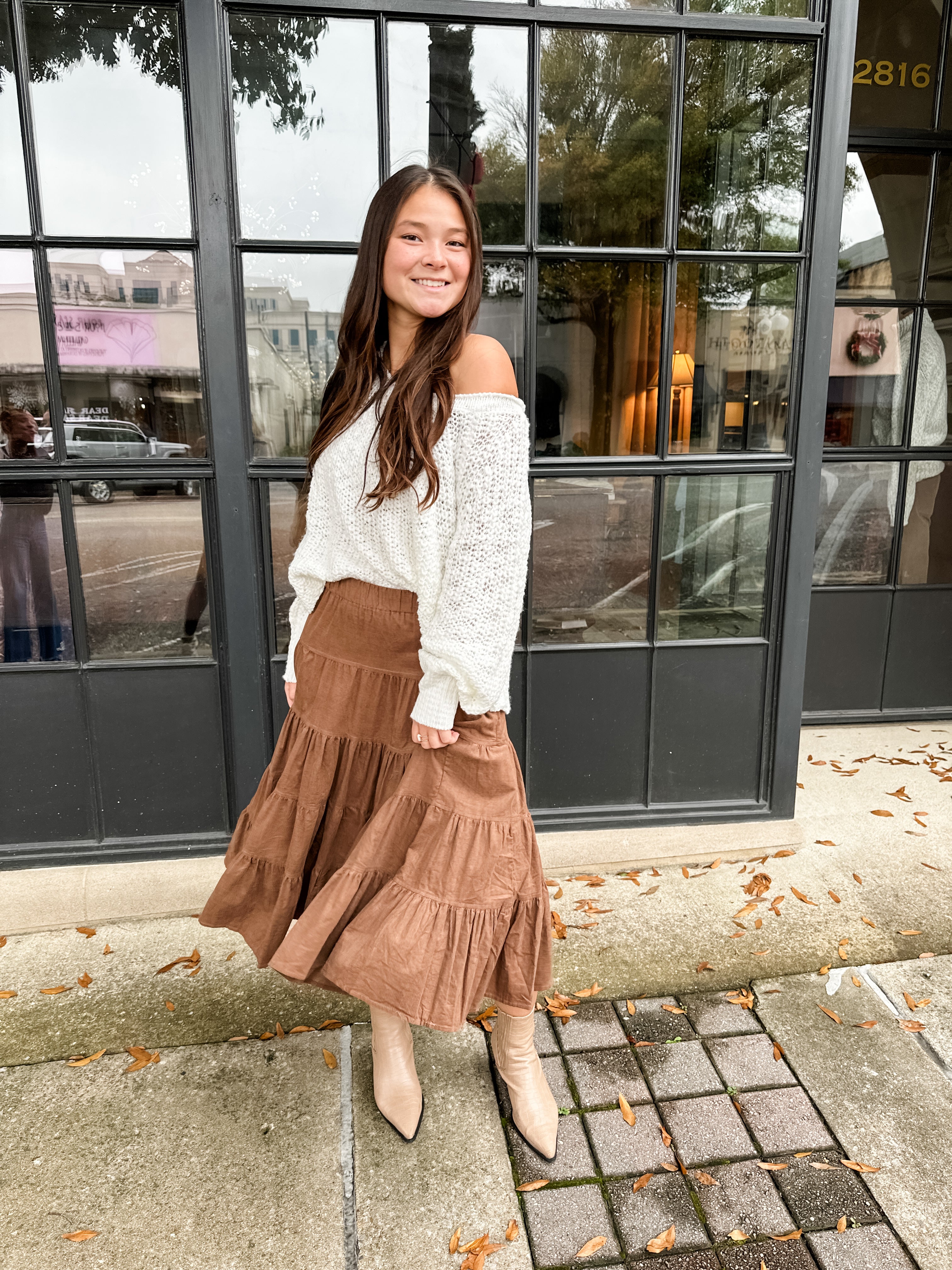 Tiny Corduroy Tiered Skirt