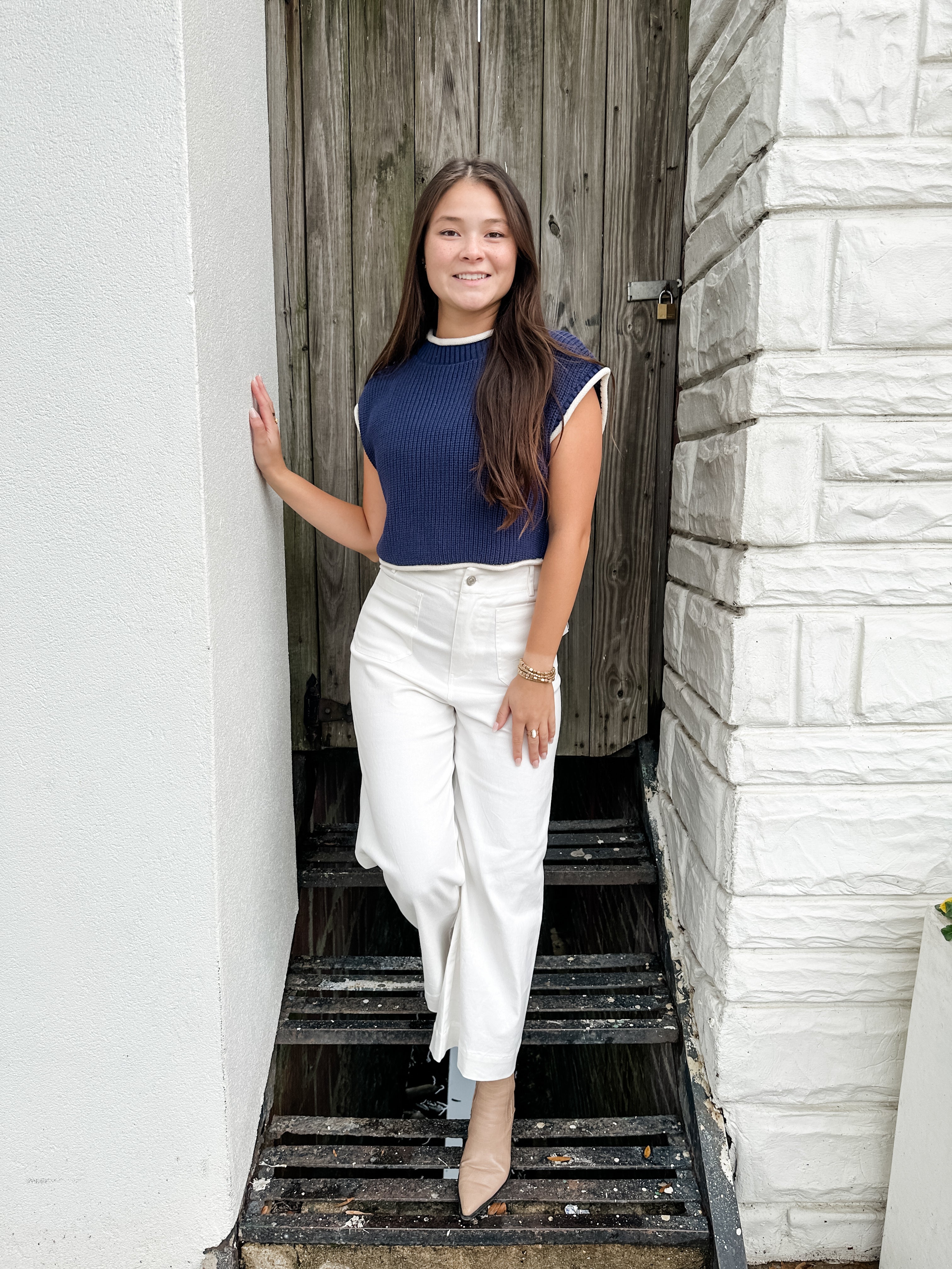 Cropped Sweater Vest