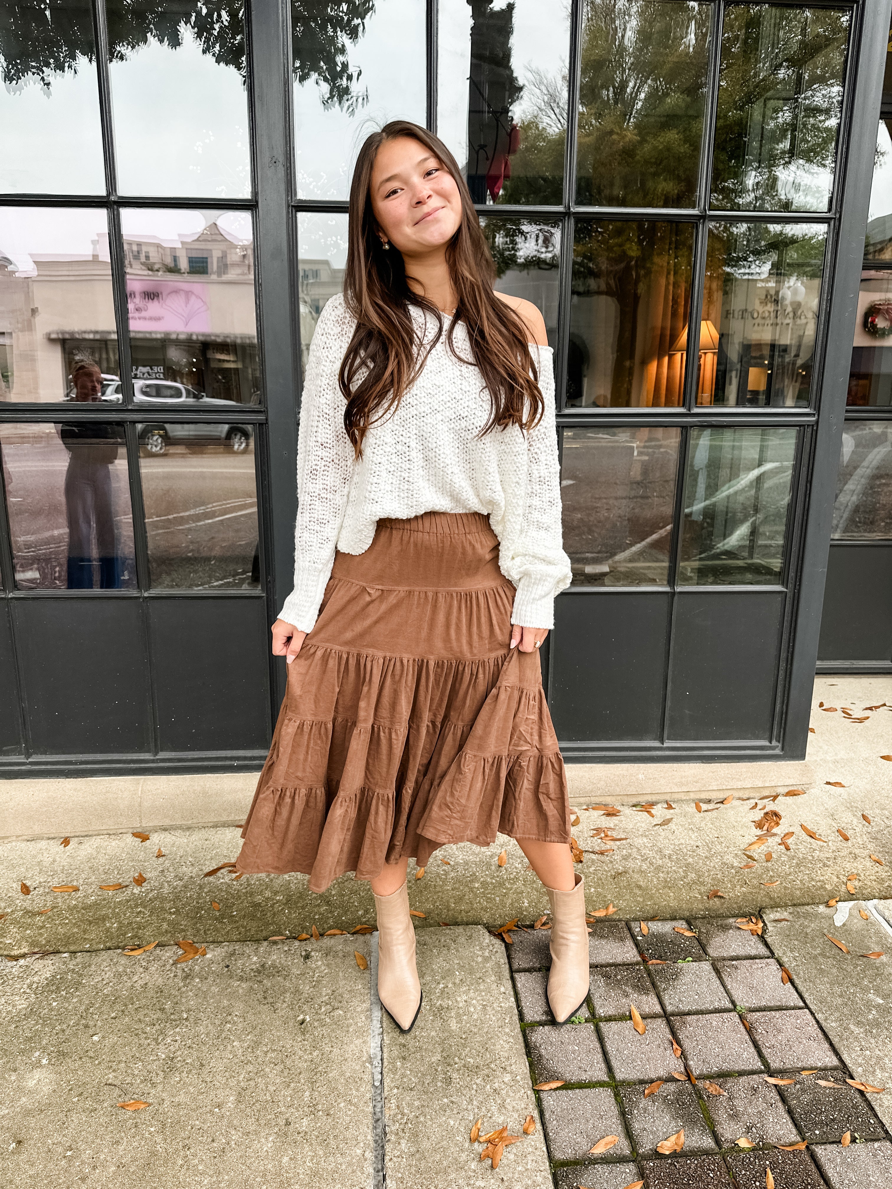 Tiny Corduroy Tiered Skirt