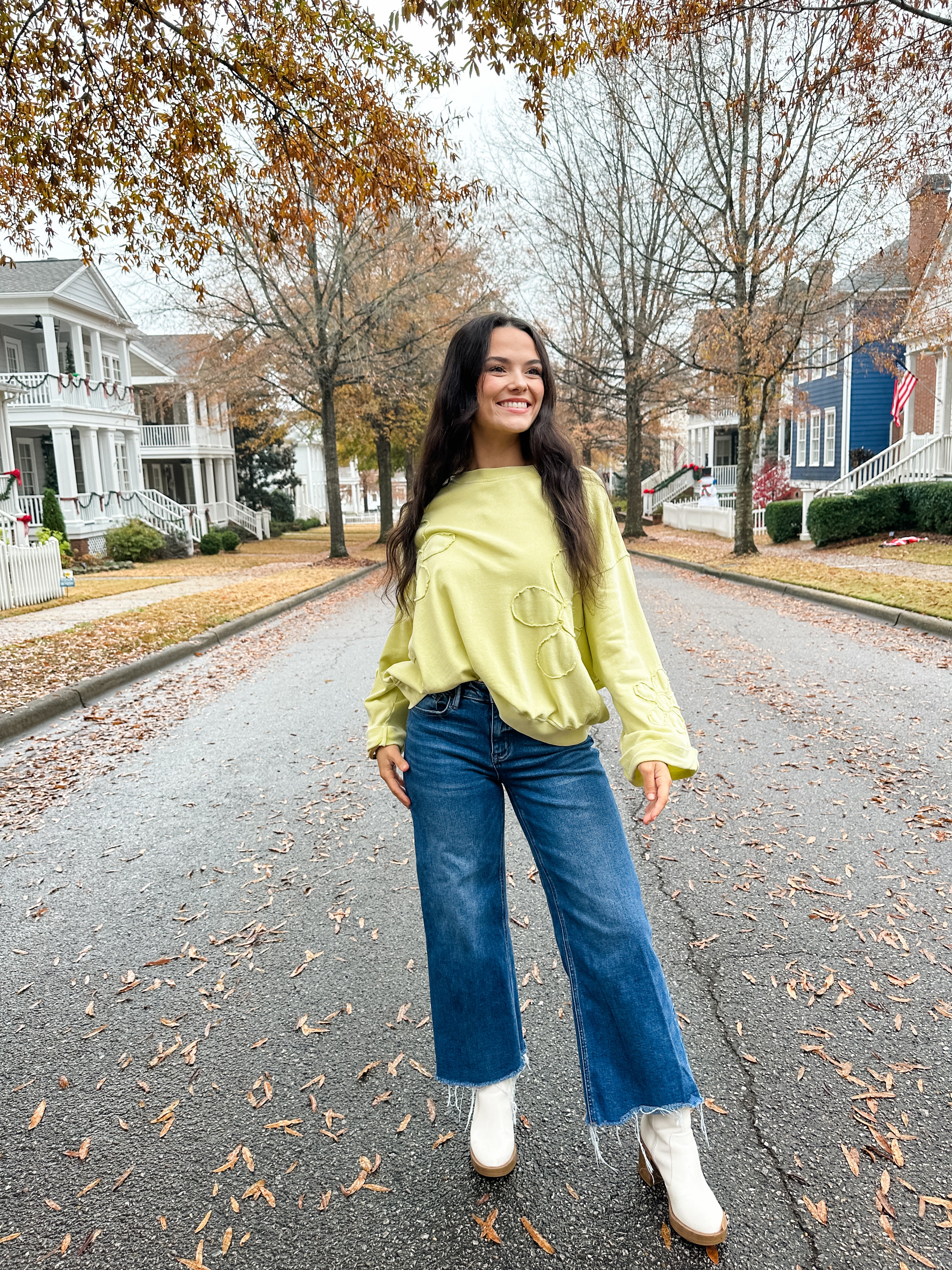 Daisy Print Sweatshirt