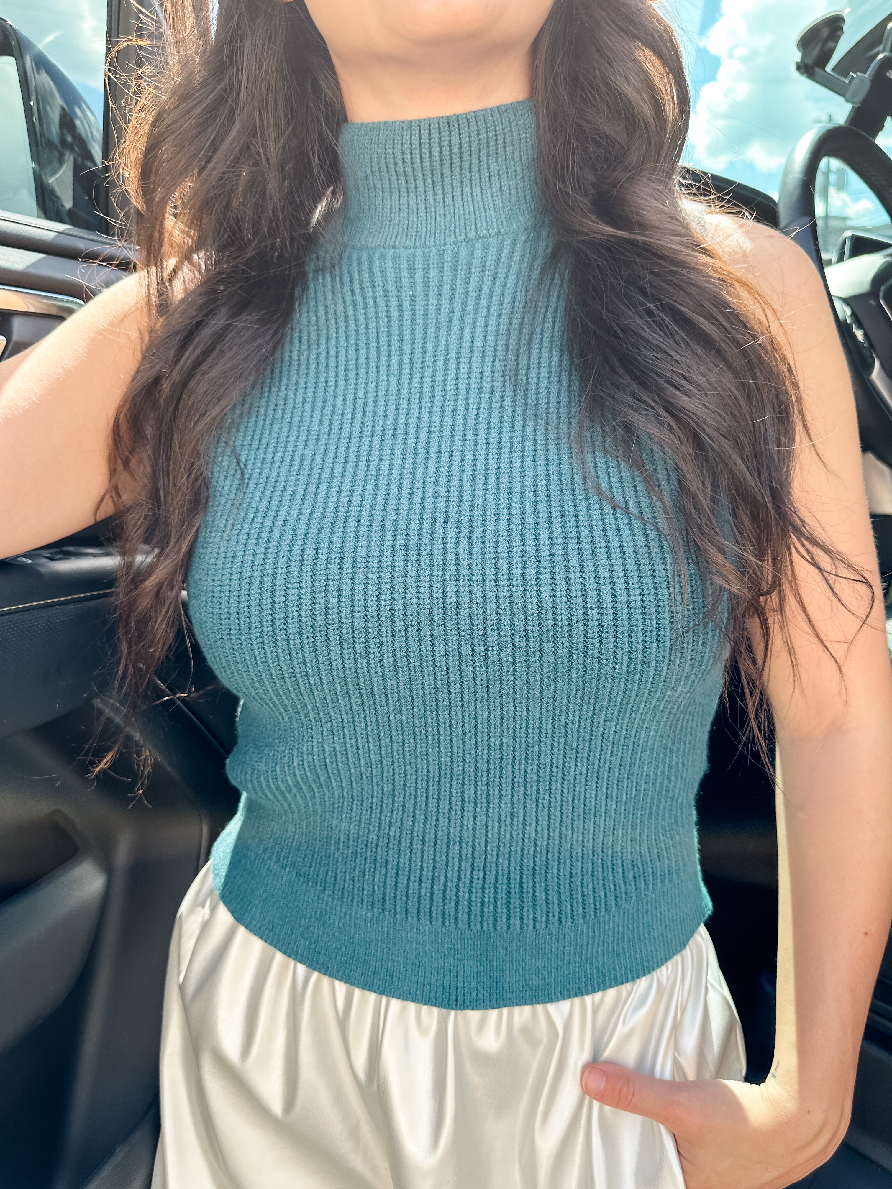 Knit Mock Neck Sweater