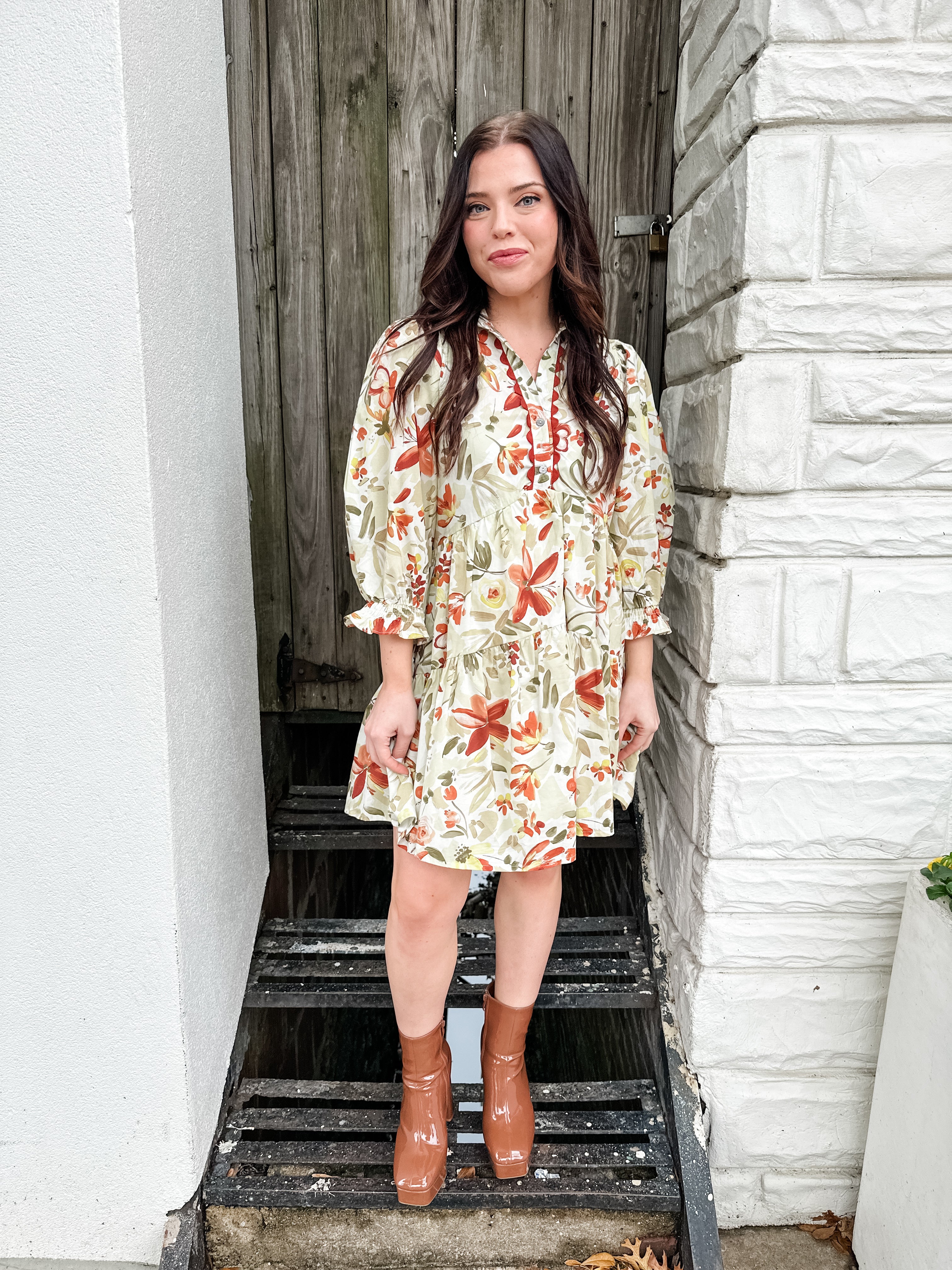 Fall Flowers Dress