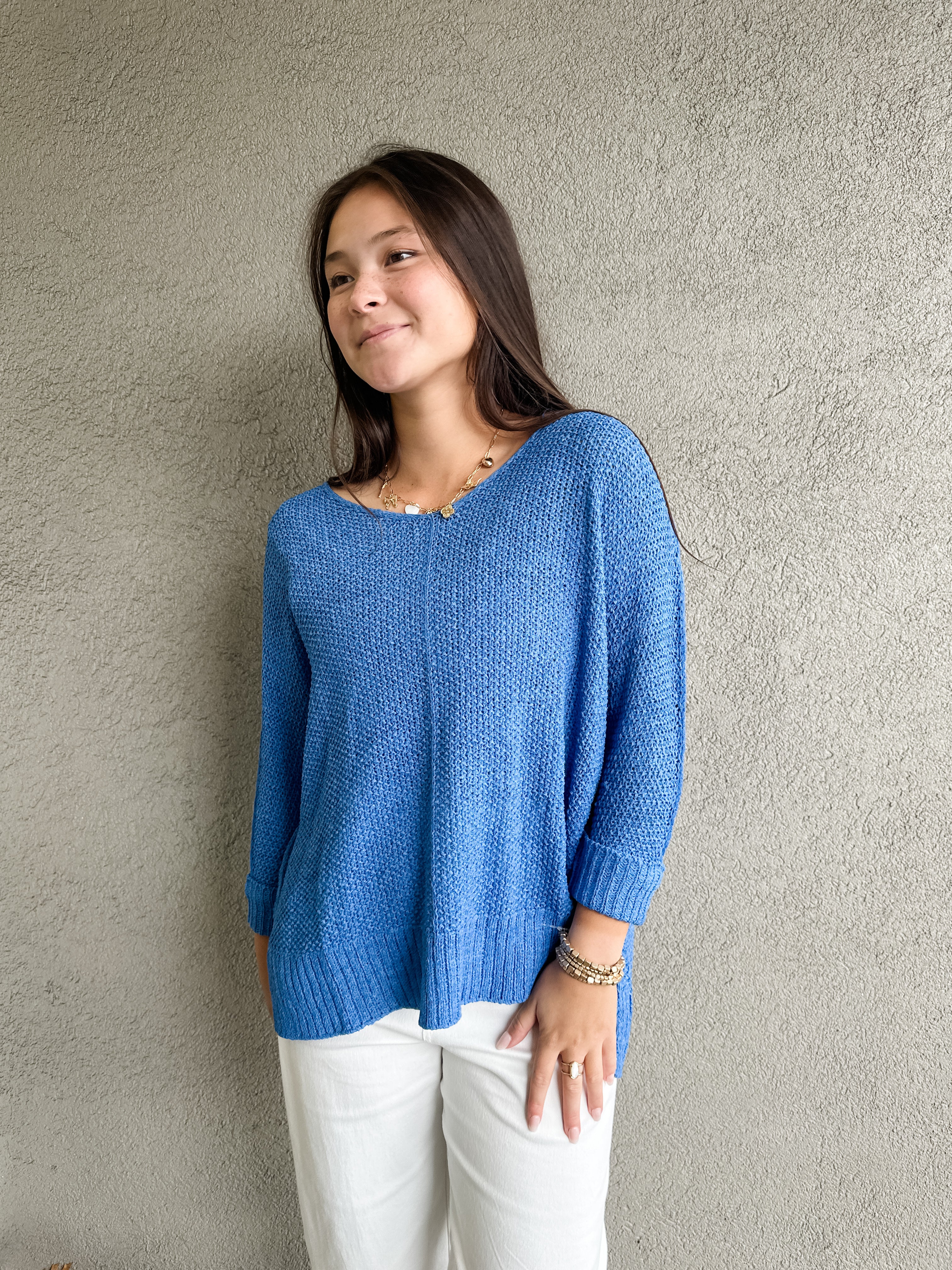 Lightweight Open Weave Sweater