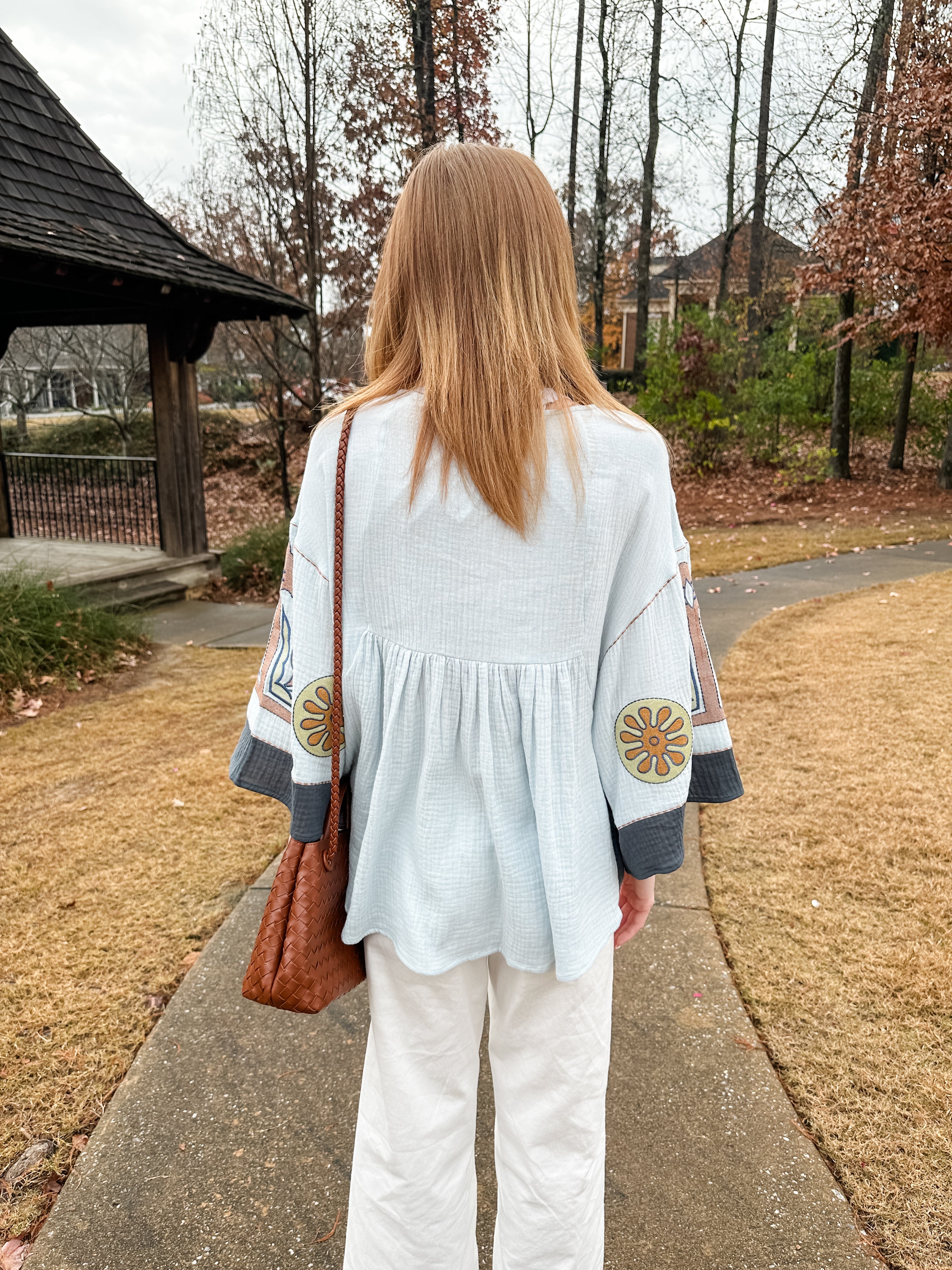 Floral Embroidered Top