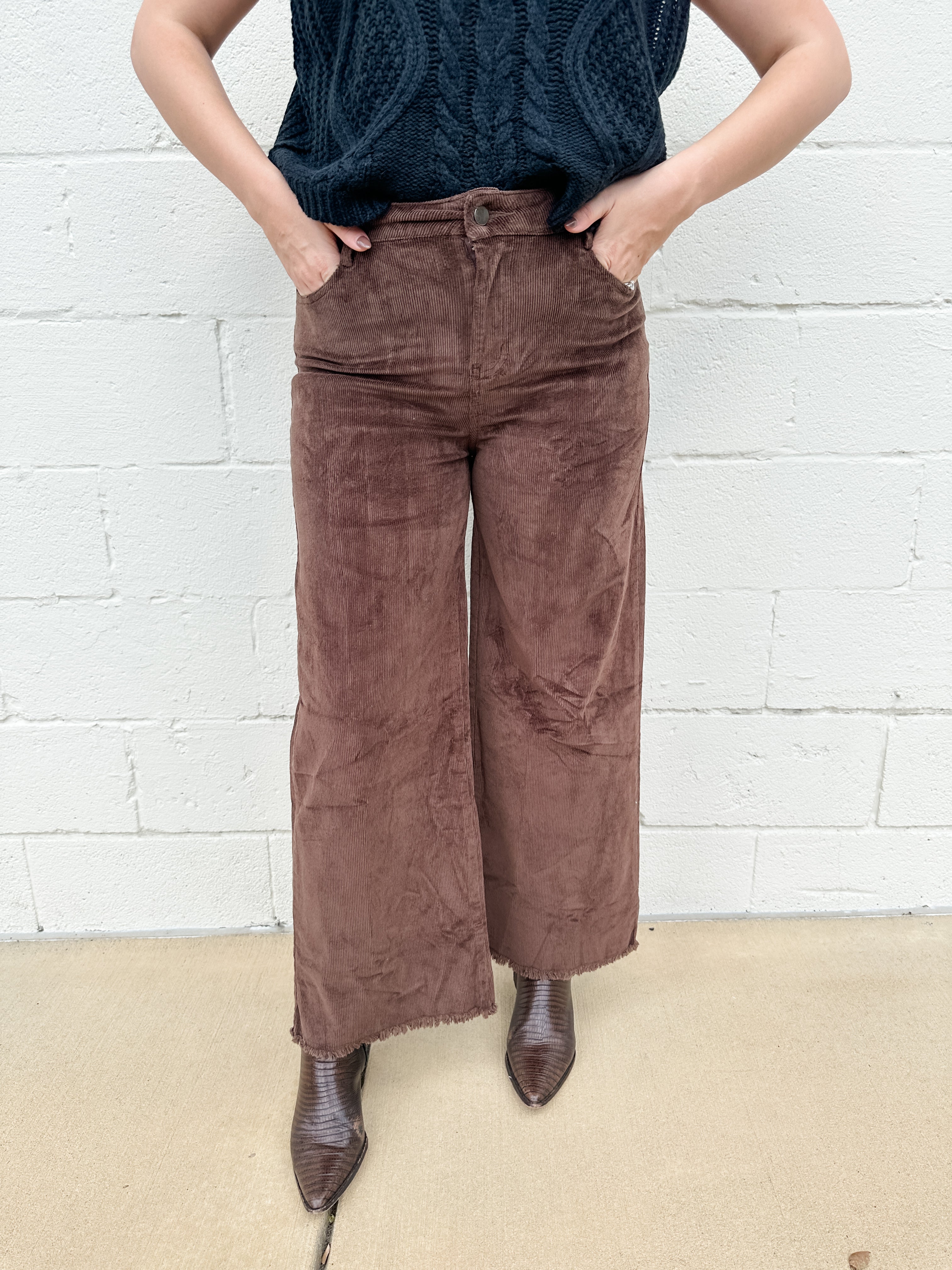 Wide Leg Corduroy Pant