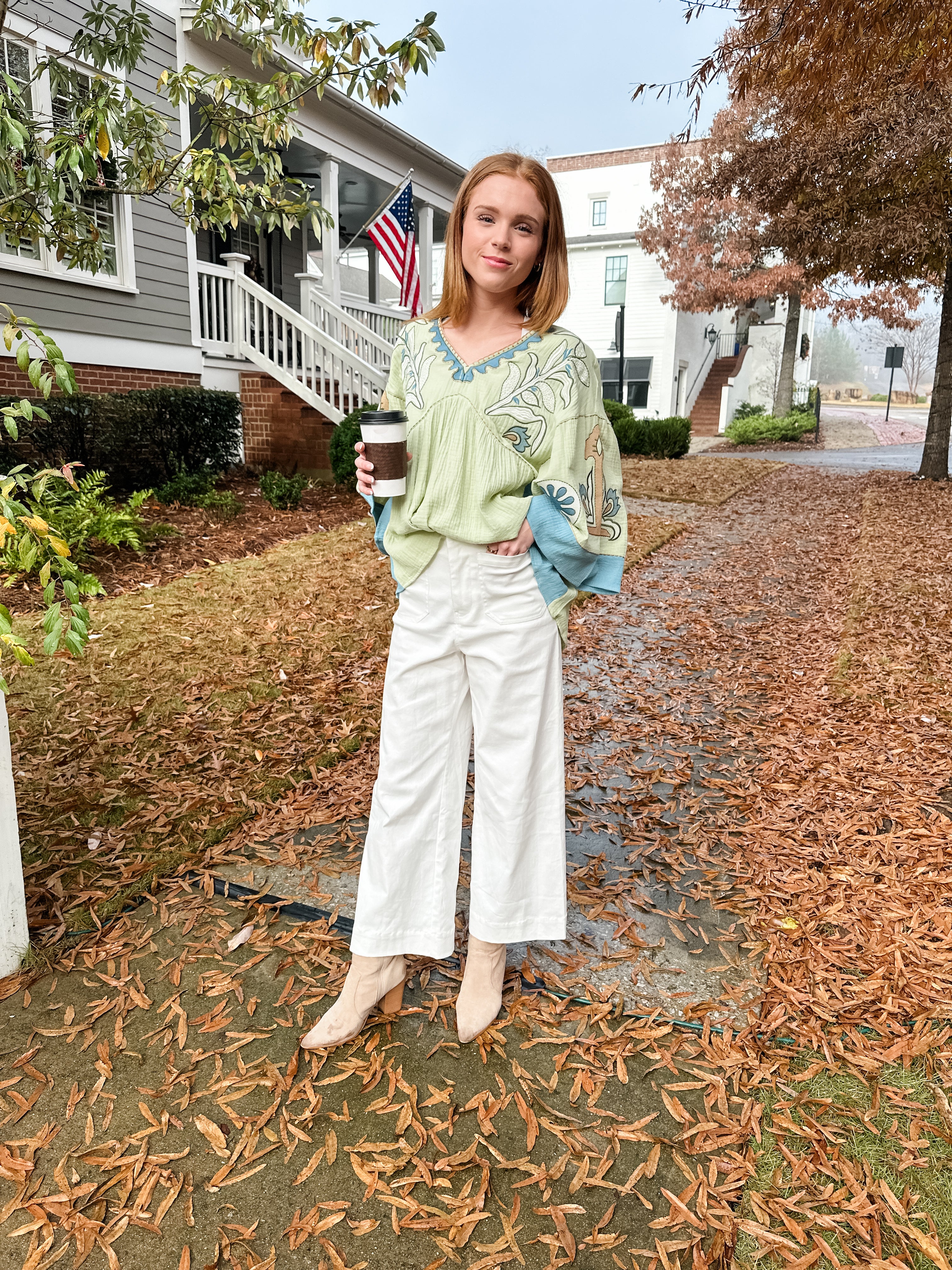 Floral Embroidered Top