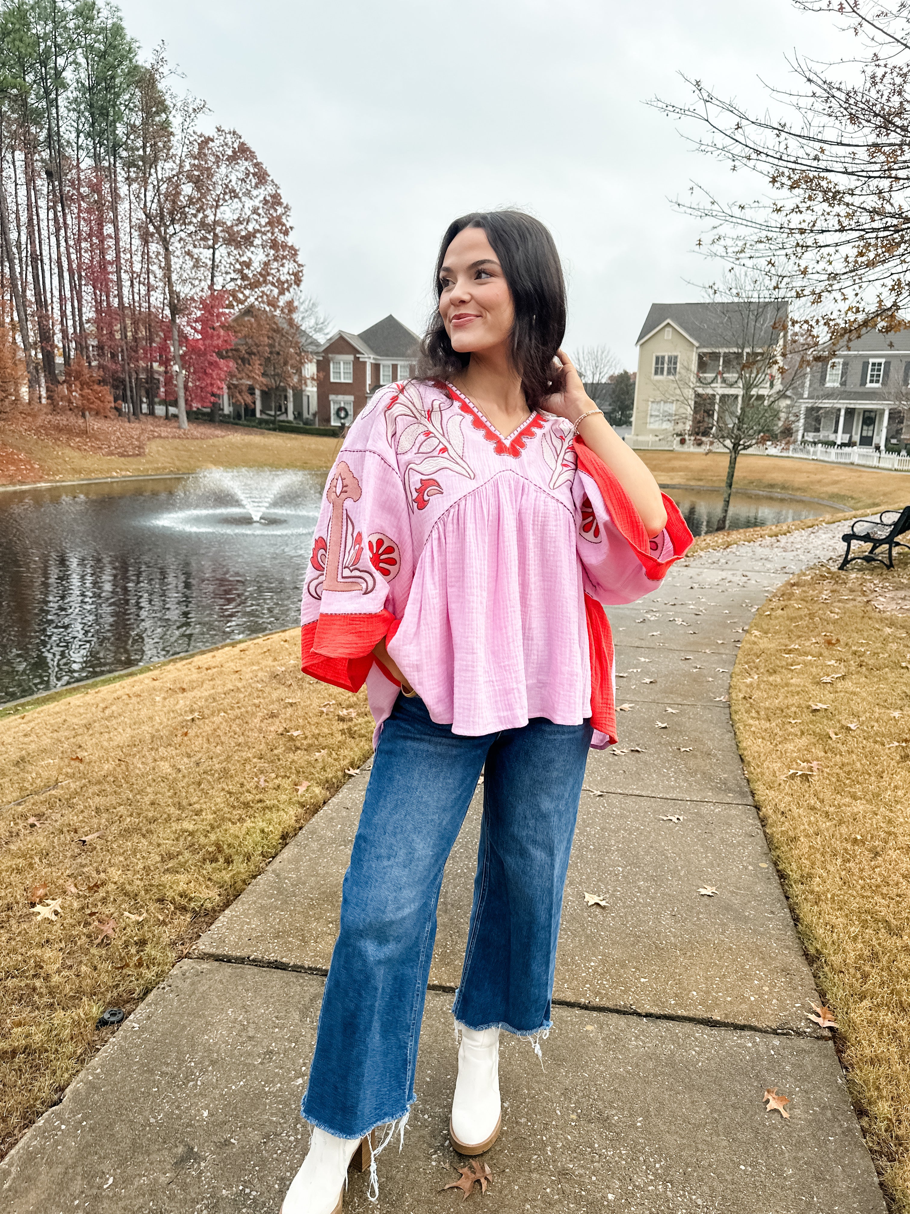 Floral Embroidered Top