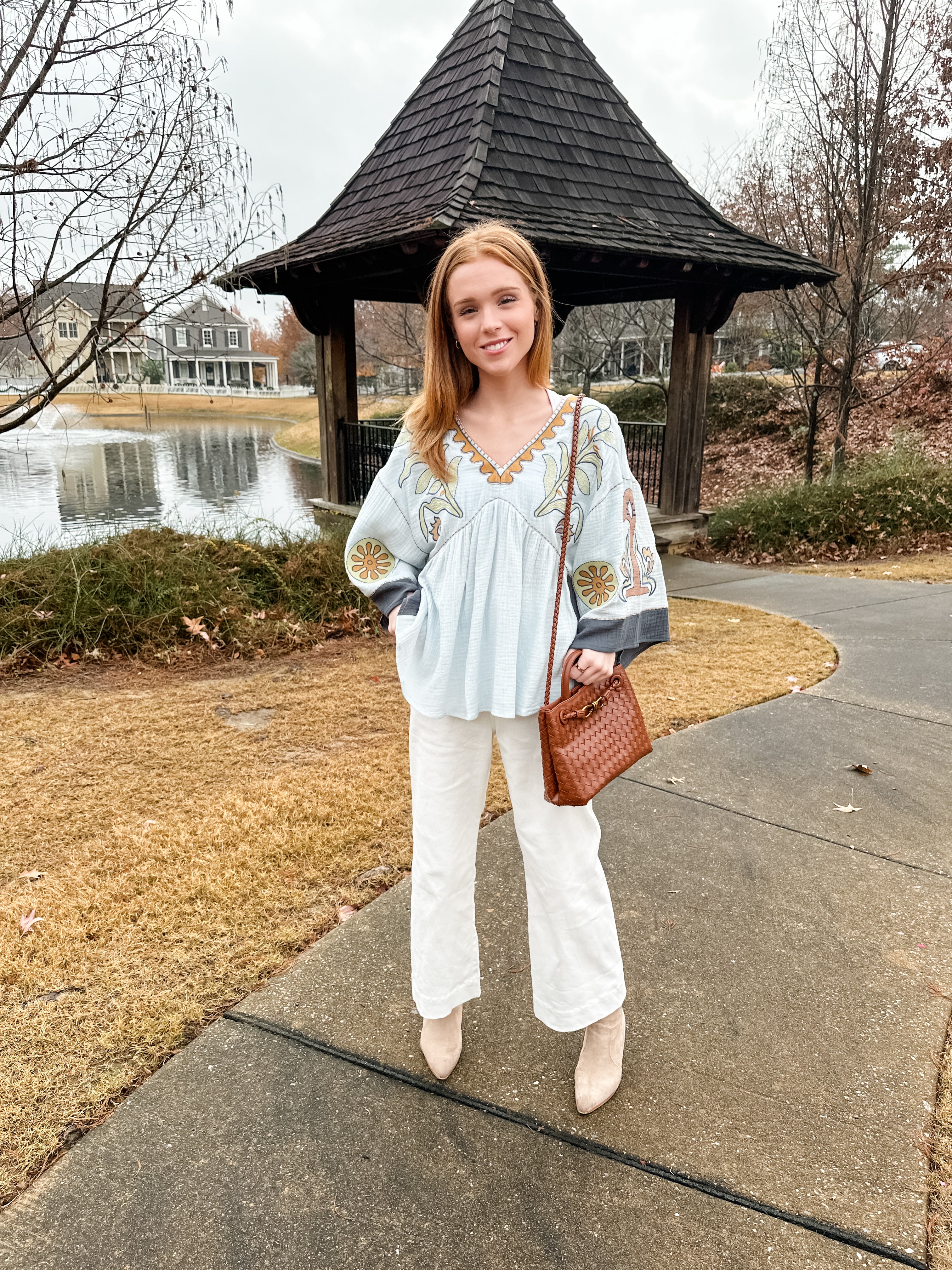 Floral Embroidered Top