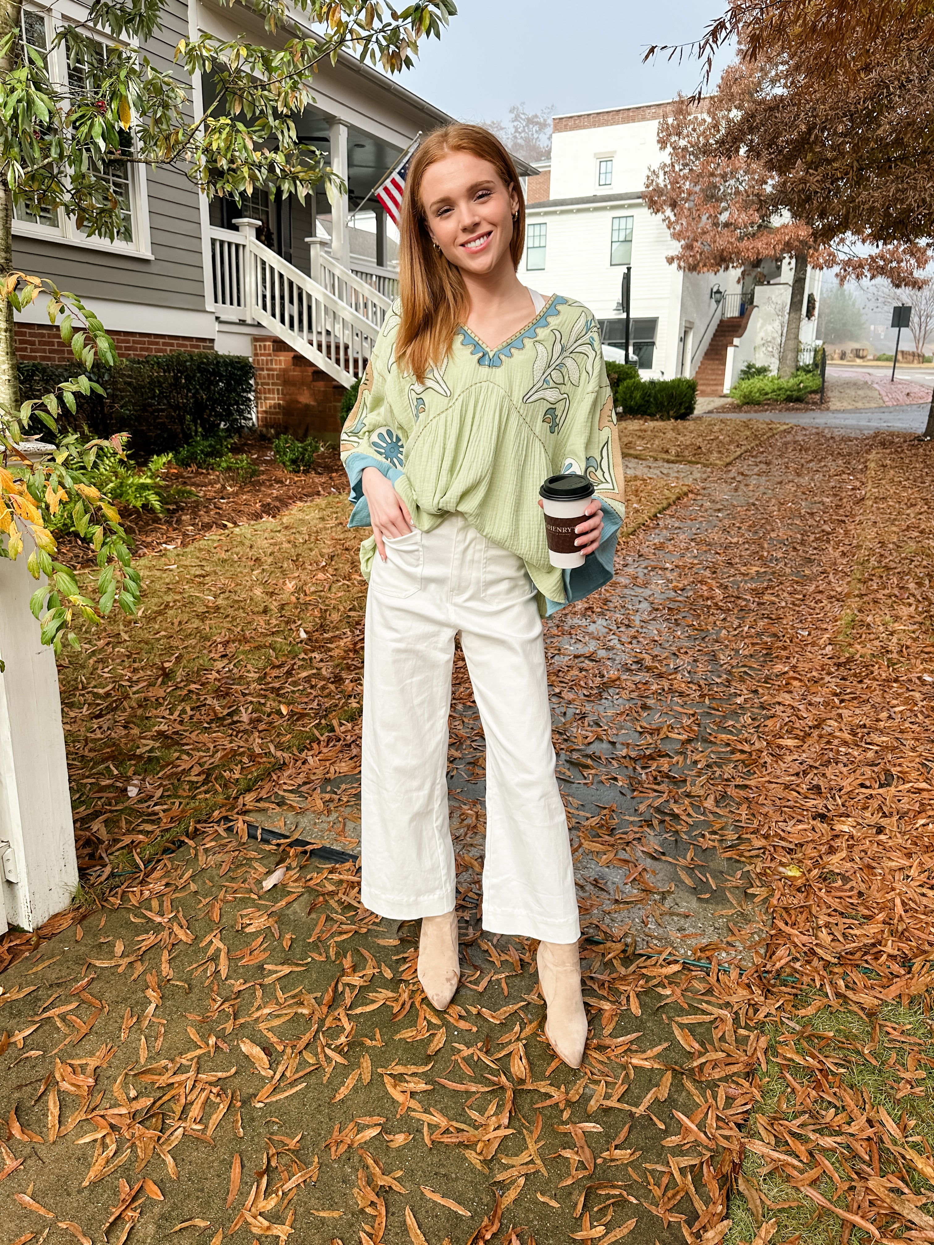 Floral Embroidered Top