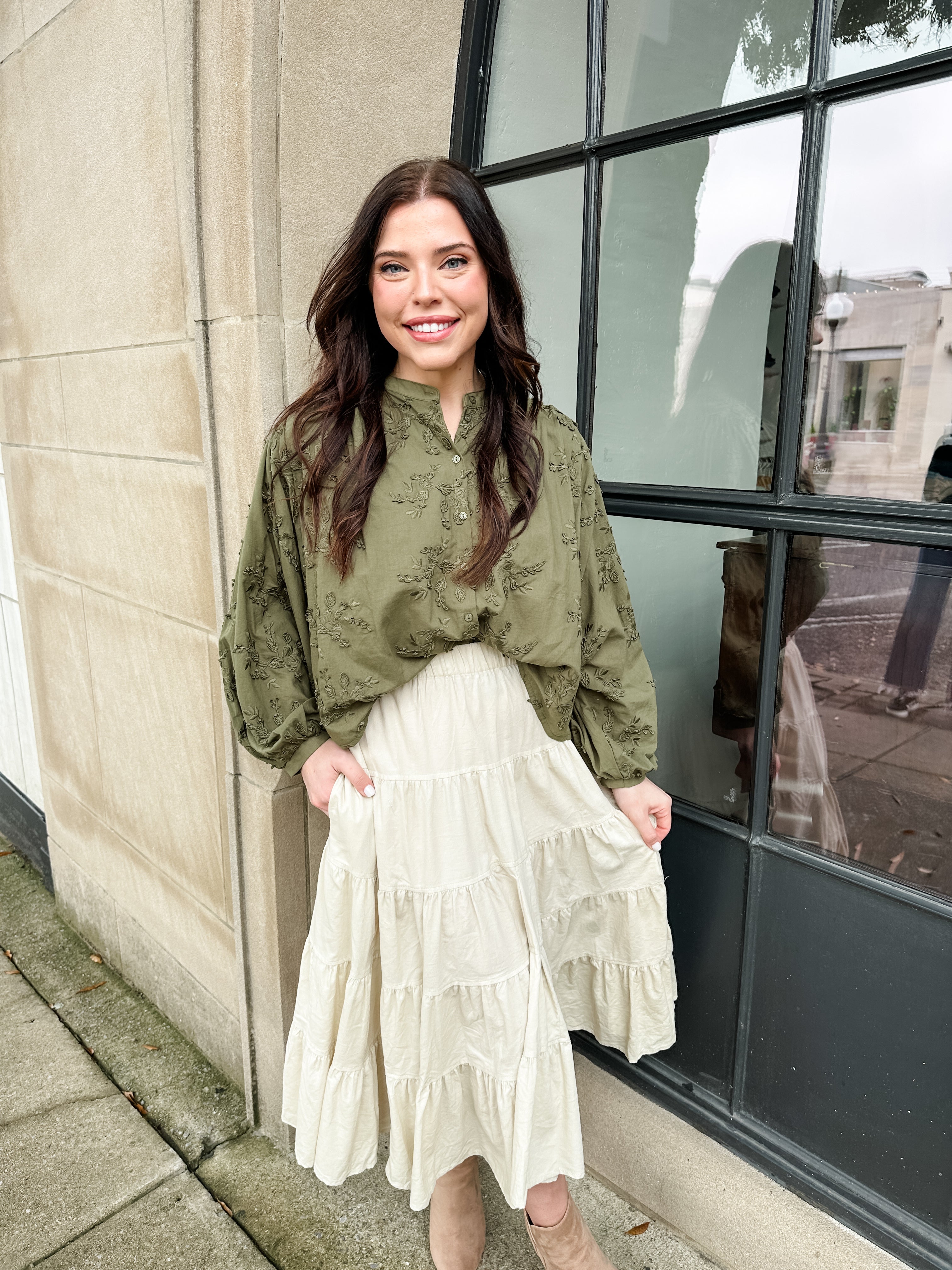 Tiny Corduroy Tiered Skirt