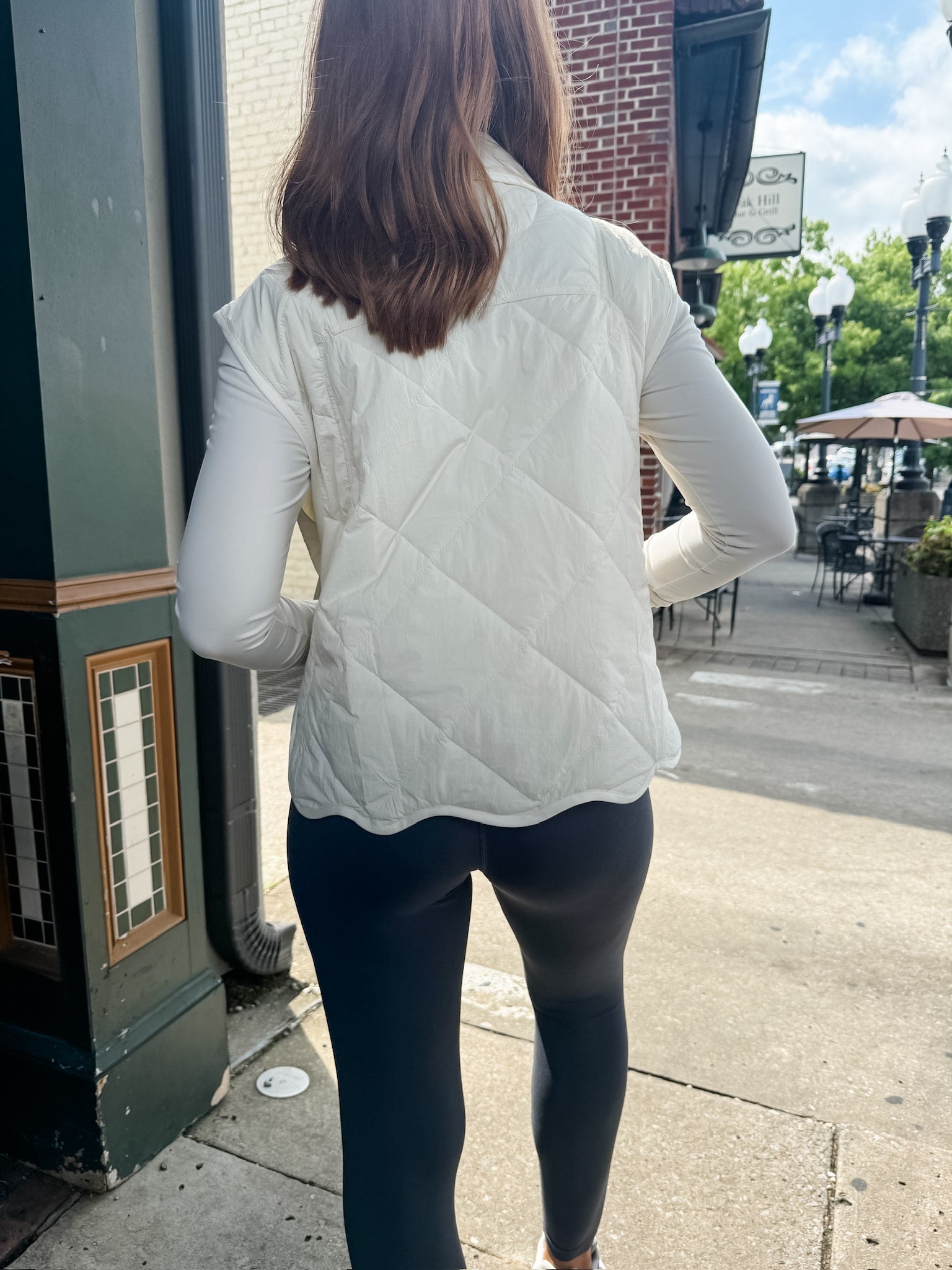 Scallop Hem Quilted Vest