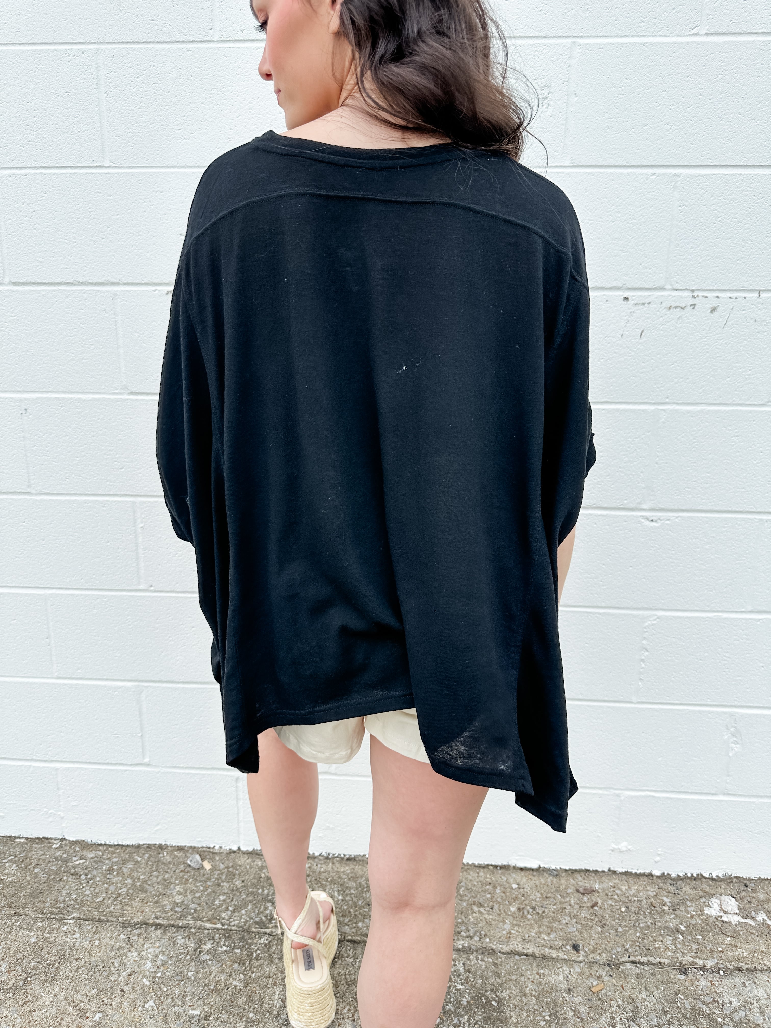 Boxy Knit Crewneck Top