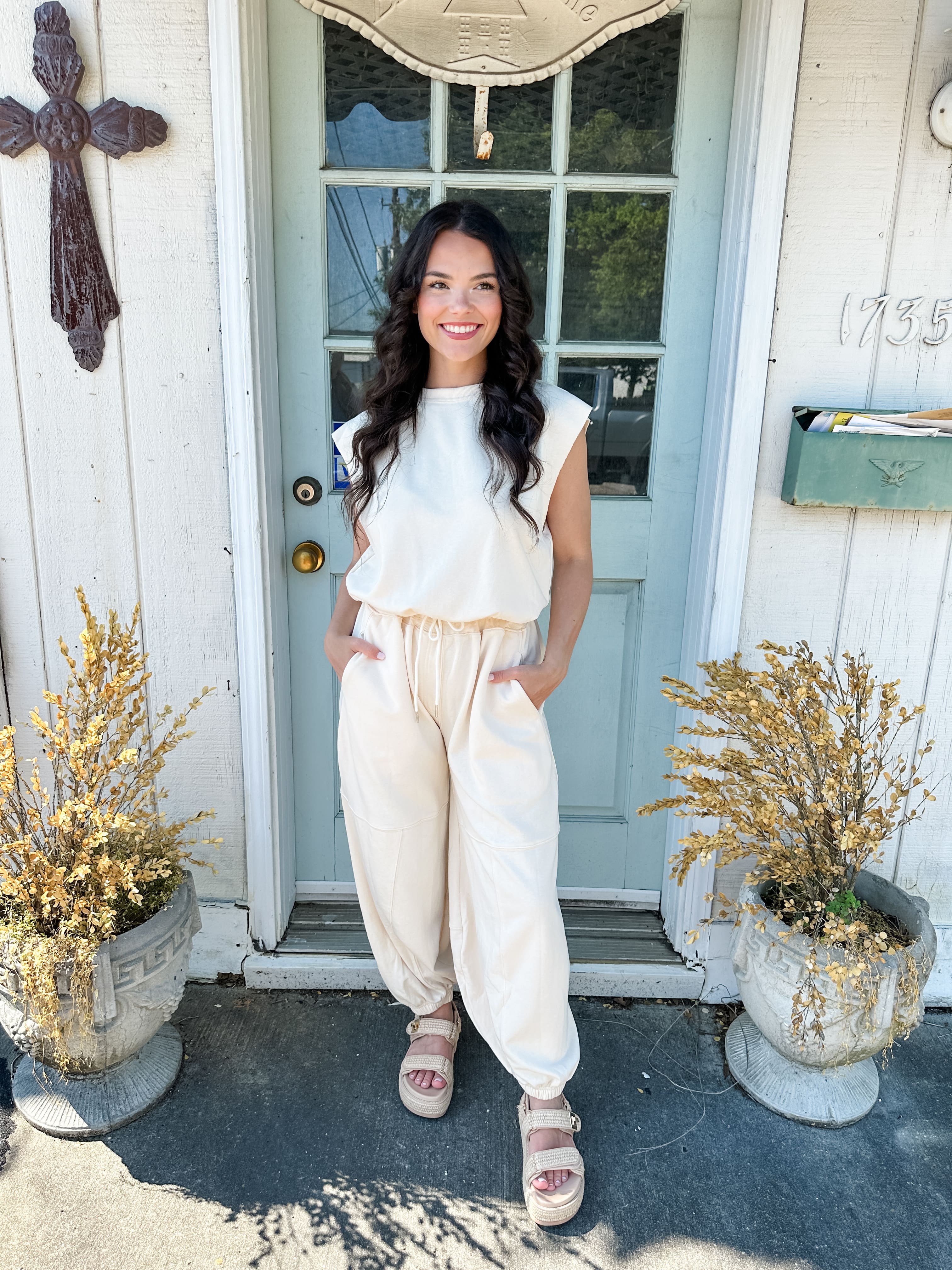 Knit Balloon Pant Jumpsuit