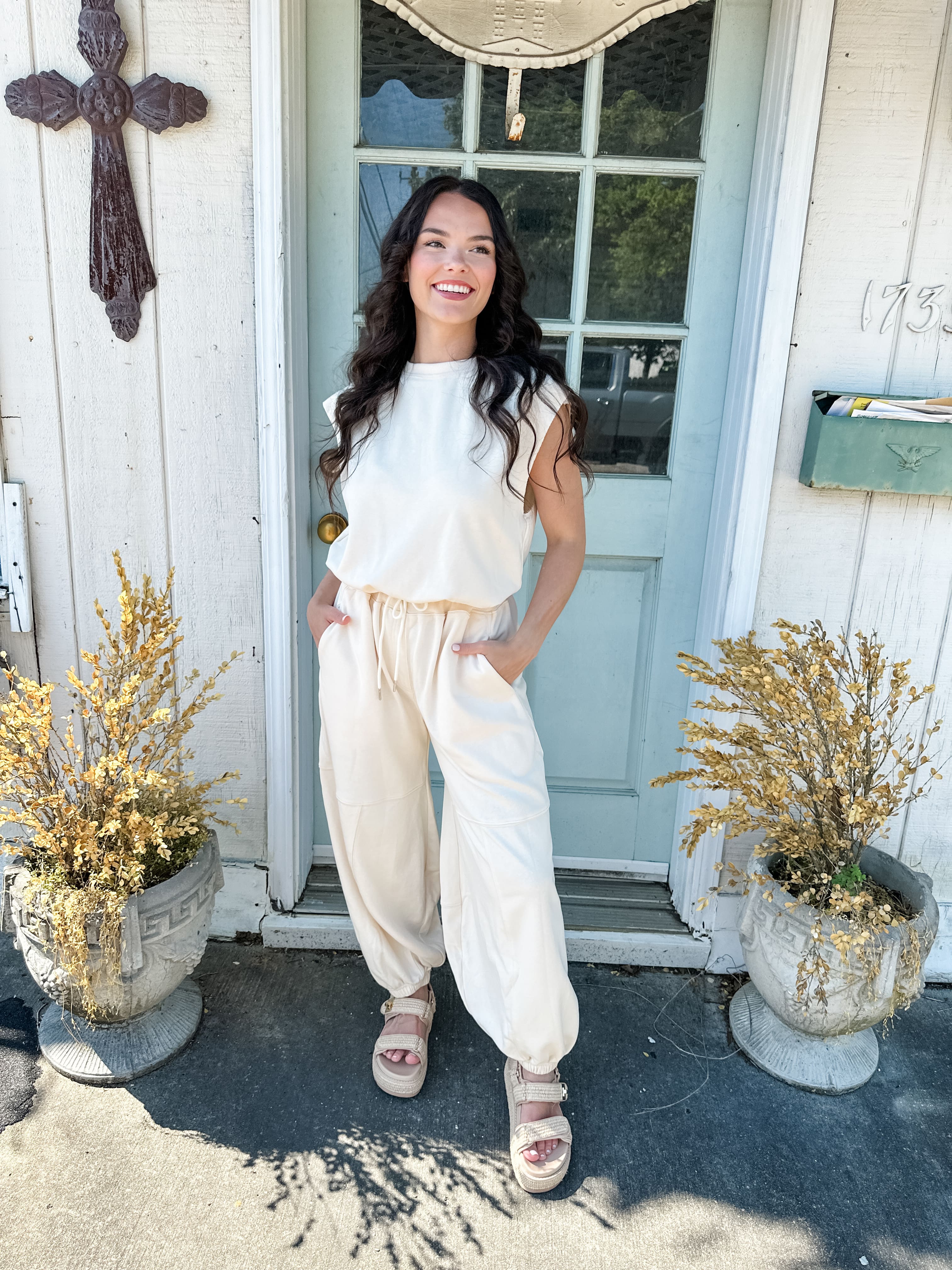 Knit Balloon Pant Jumpsuit