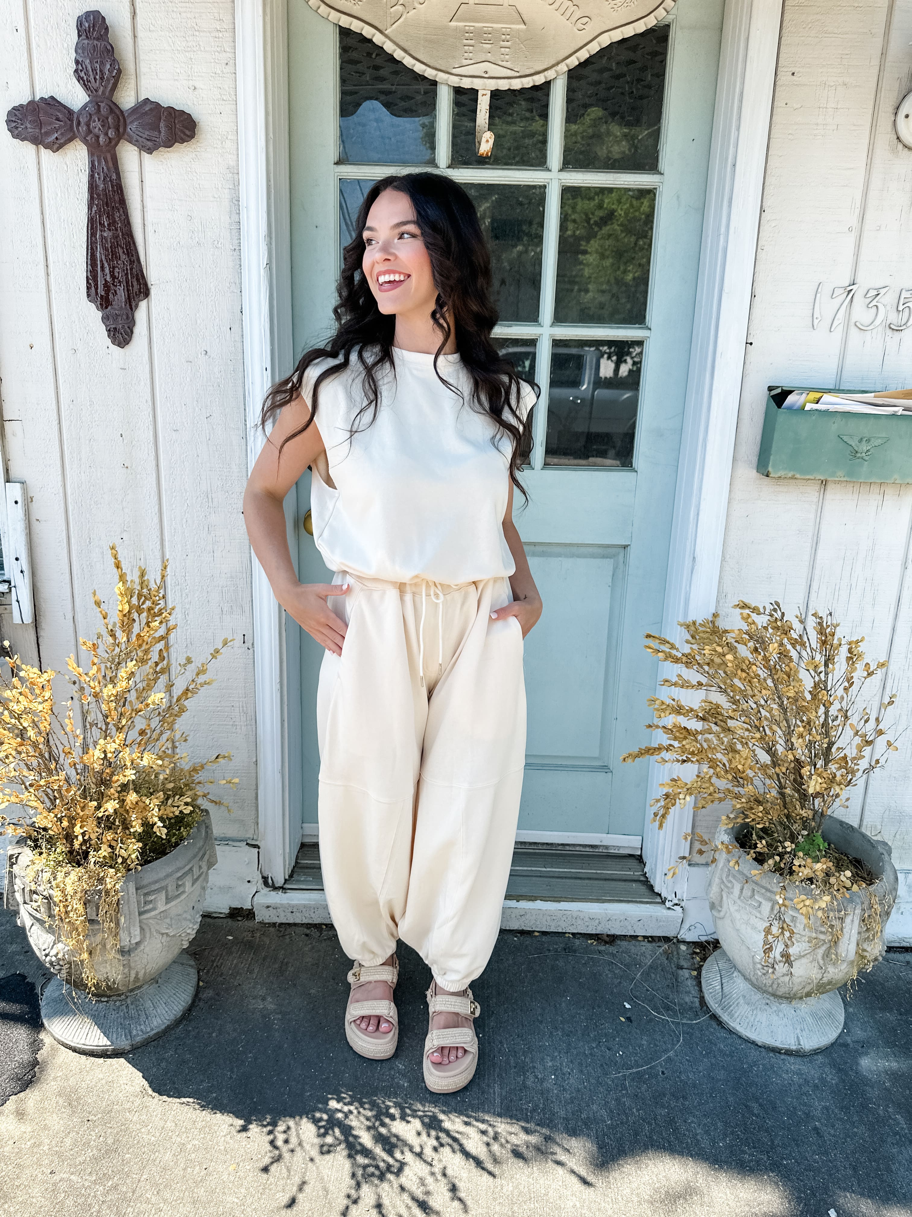 Knit Balloon Pant Jumpsuit