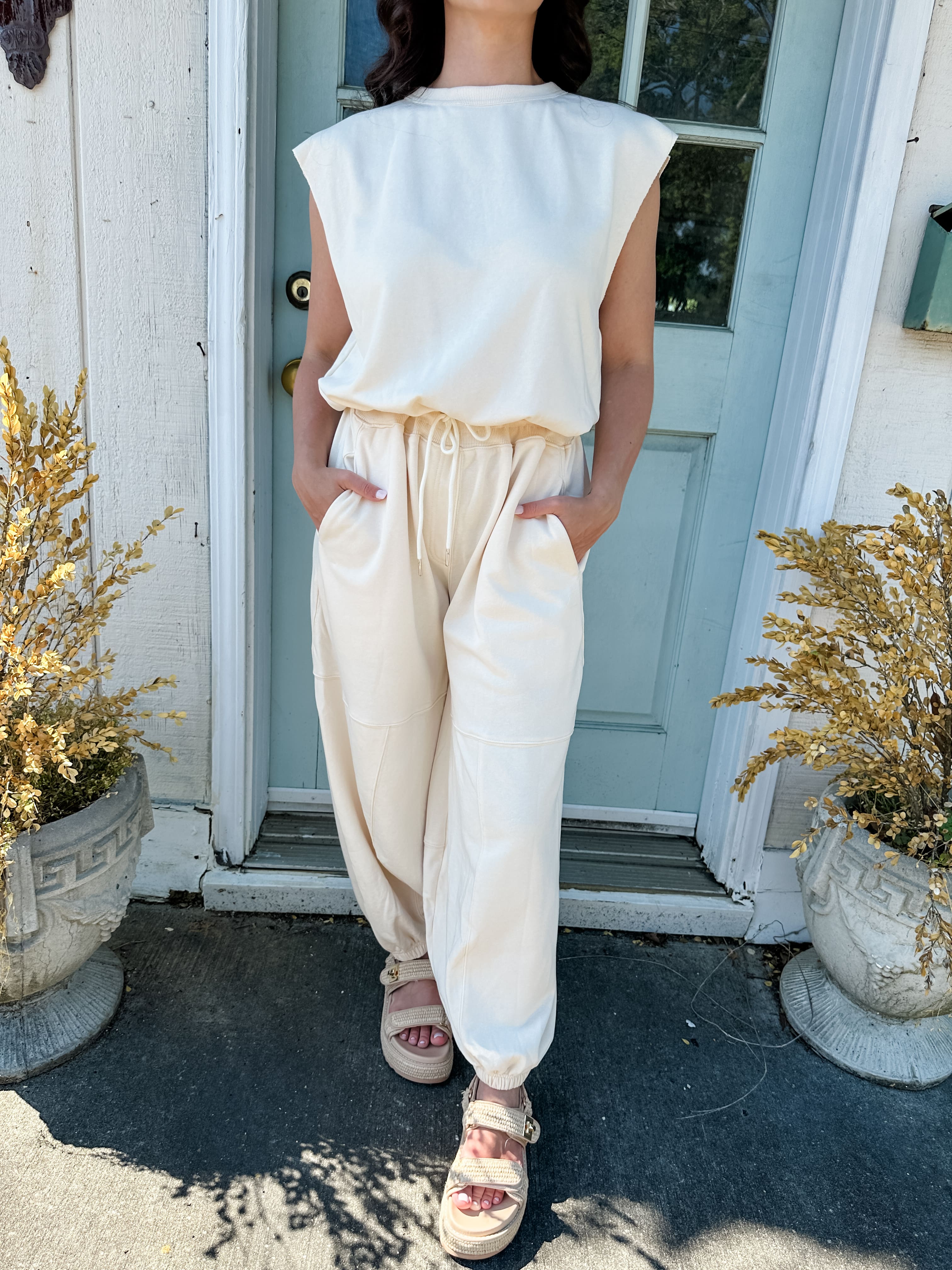 Knit Balloon Pant Jumpsuit