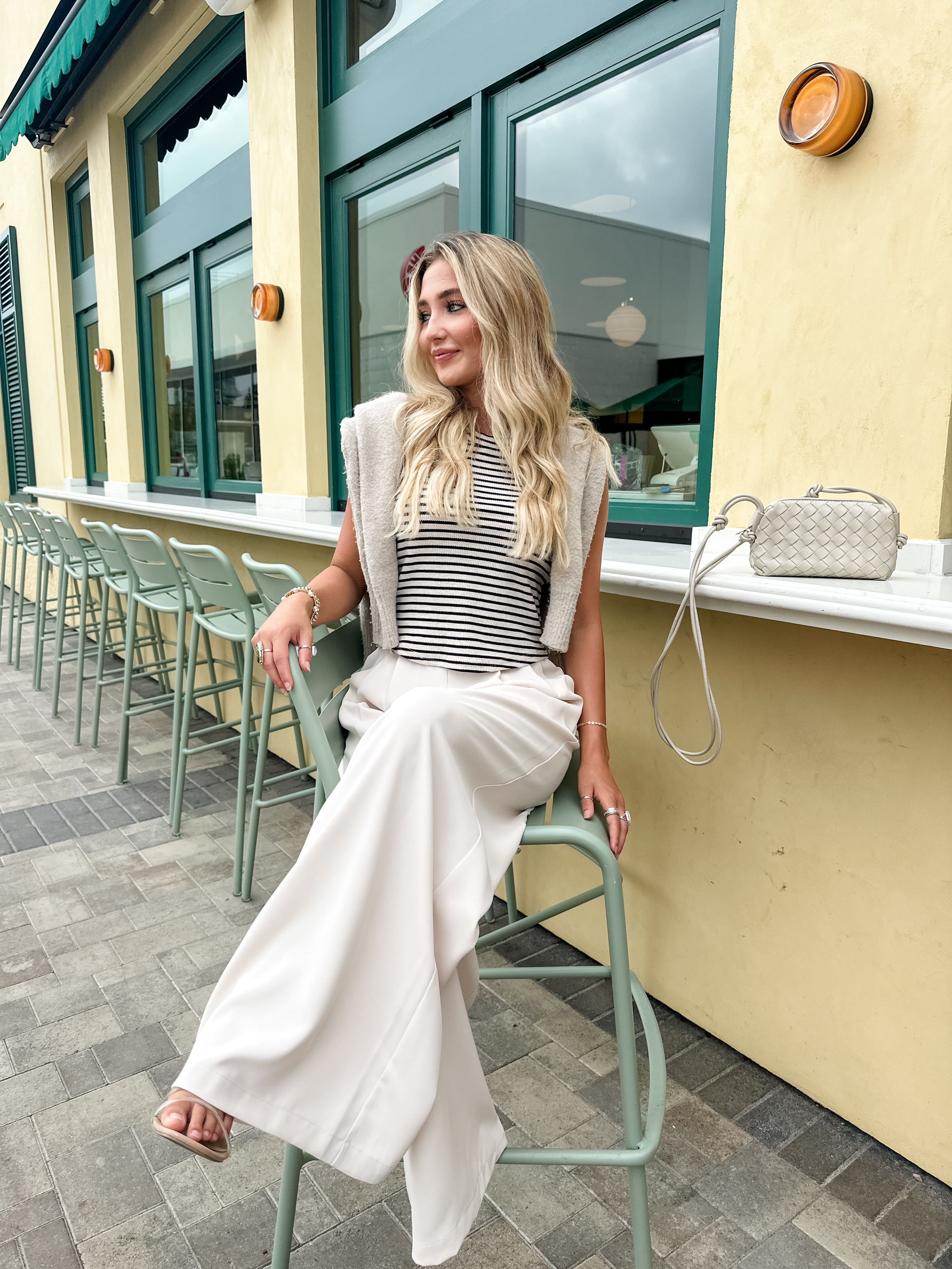 Stripe Fitted Tank